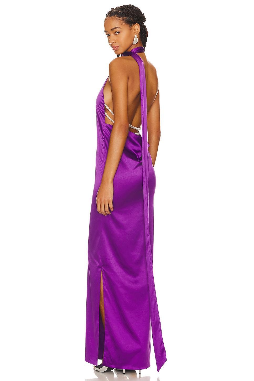 Kara Pearl Trim Maxi Dress Khanums Product Image