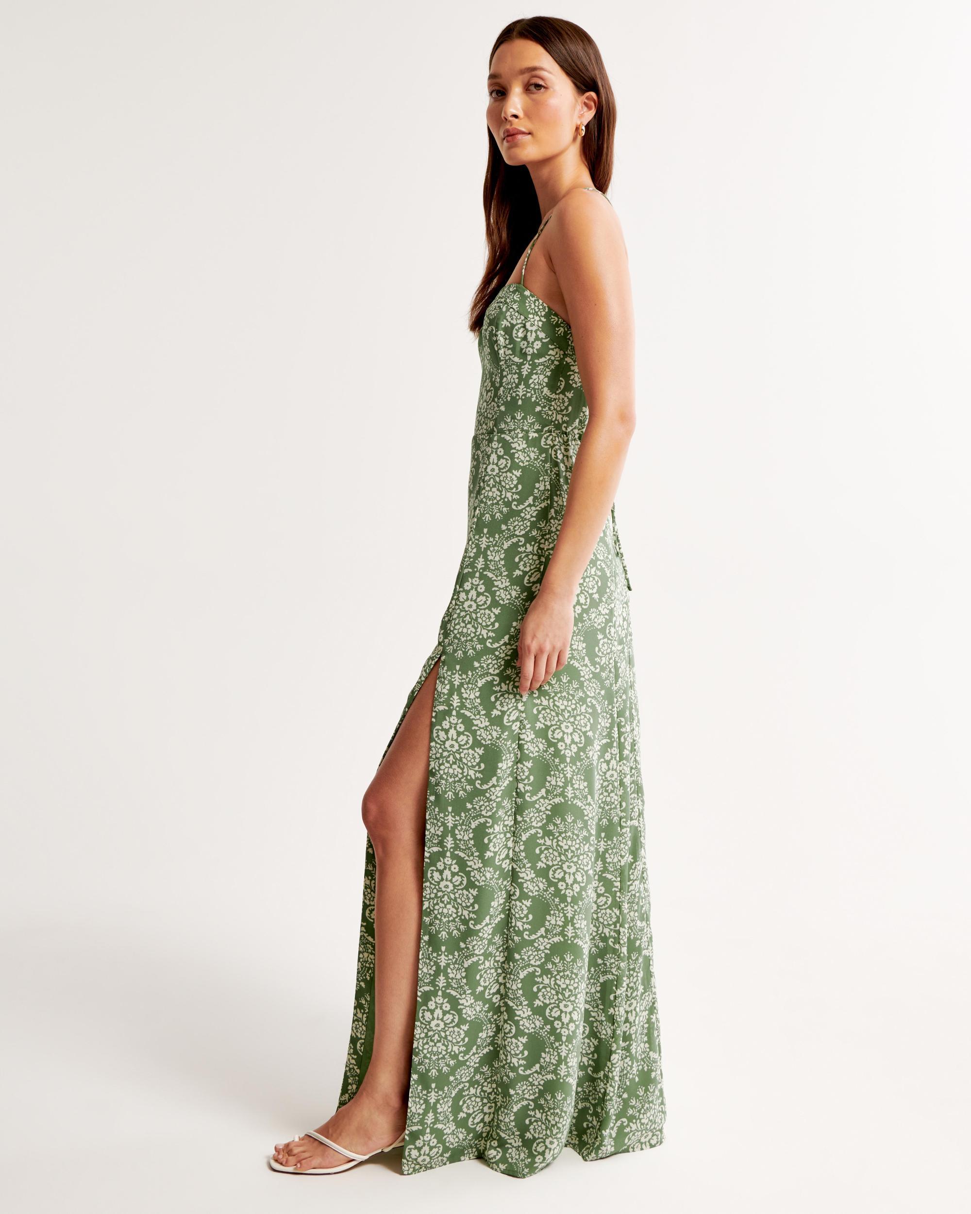 The A&F Camille Tie-Back Maxi Dress Product Image