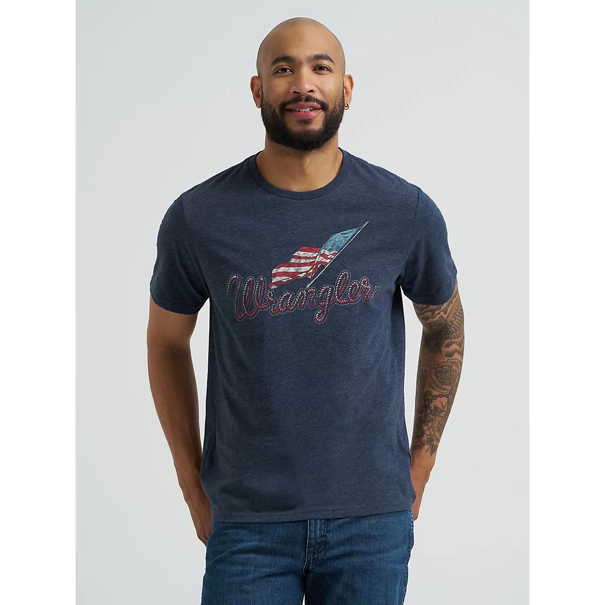 Men's Wrangler Back Graphic T-Shirt in Trench Coat Product Image
