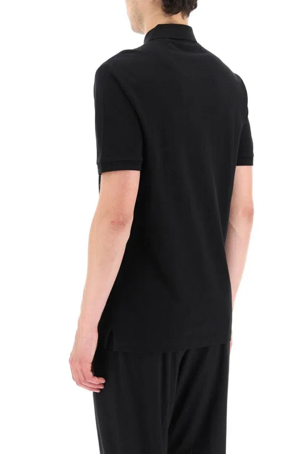HUGO BOSS Polo Shirt With Logo Patch In Black Product Image