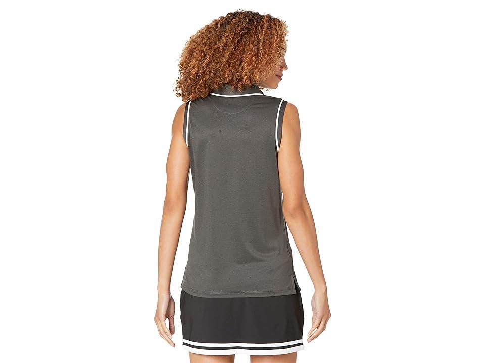 Original Penguin Golf Veronica Sleeveless Polo (Caviar) Women's Clothing Product Image