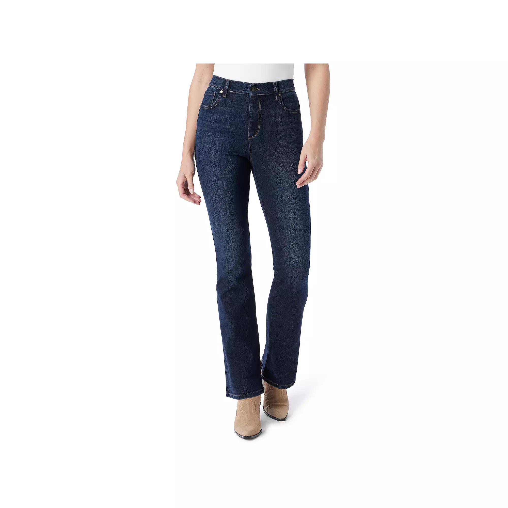 Women's Gloria Vanderbilt Amanda Original Bootcut Jeans, Size: 10, Mead W Whiskers Product Image