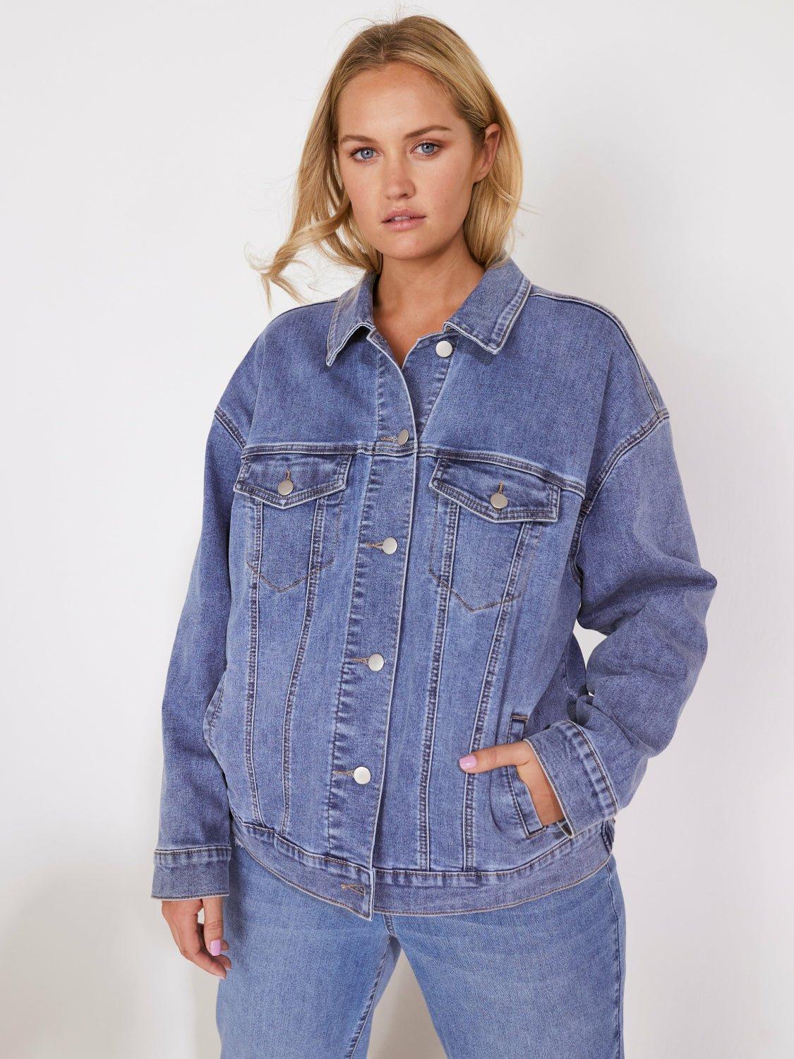 Westport Trucker Denim Jacket - Plus Product Image