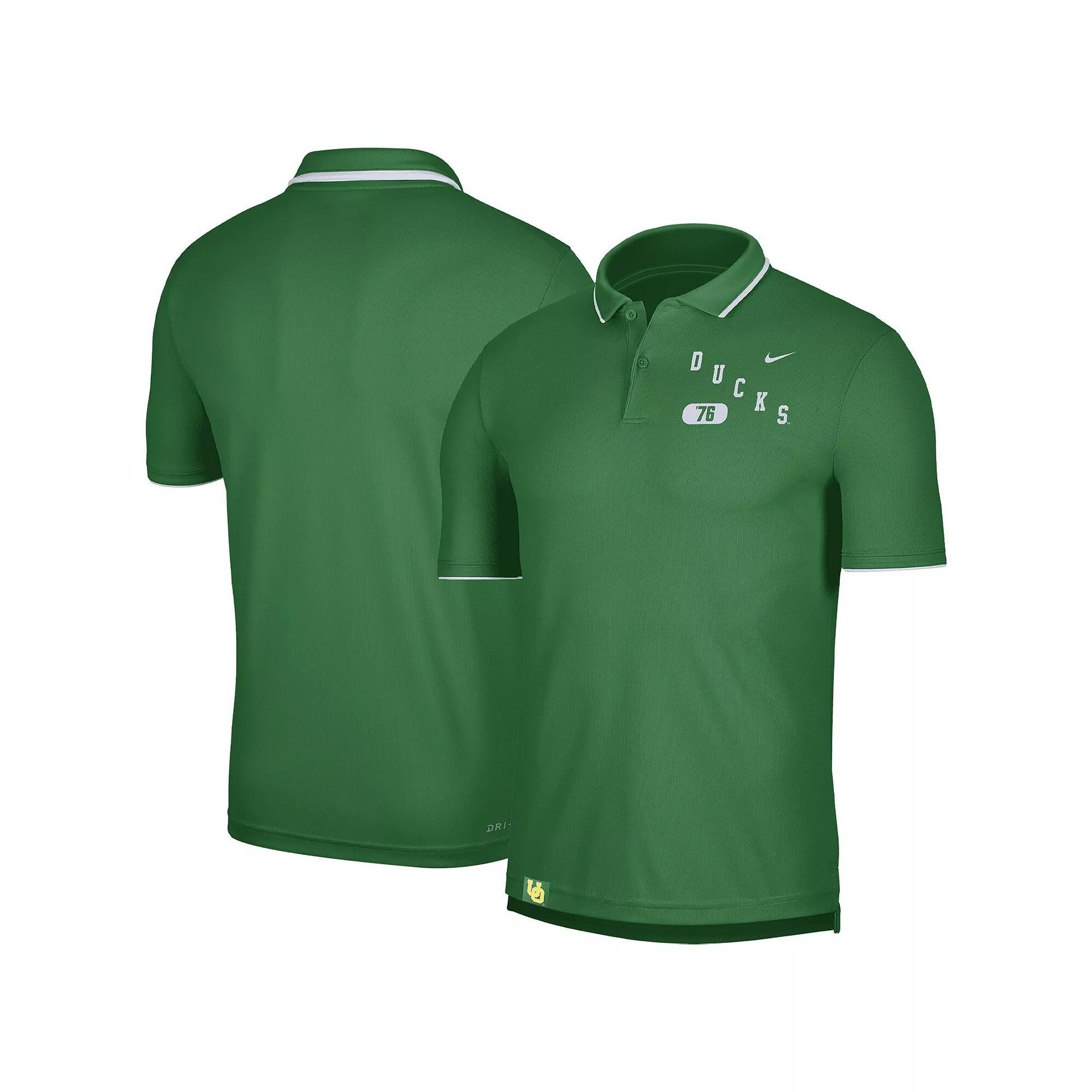 Men's Nike Green Oregon Ducks Wordmark Performance Polo, Size: Medium Product Image