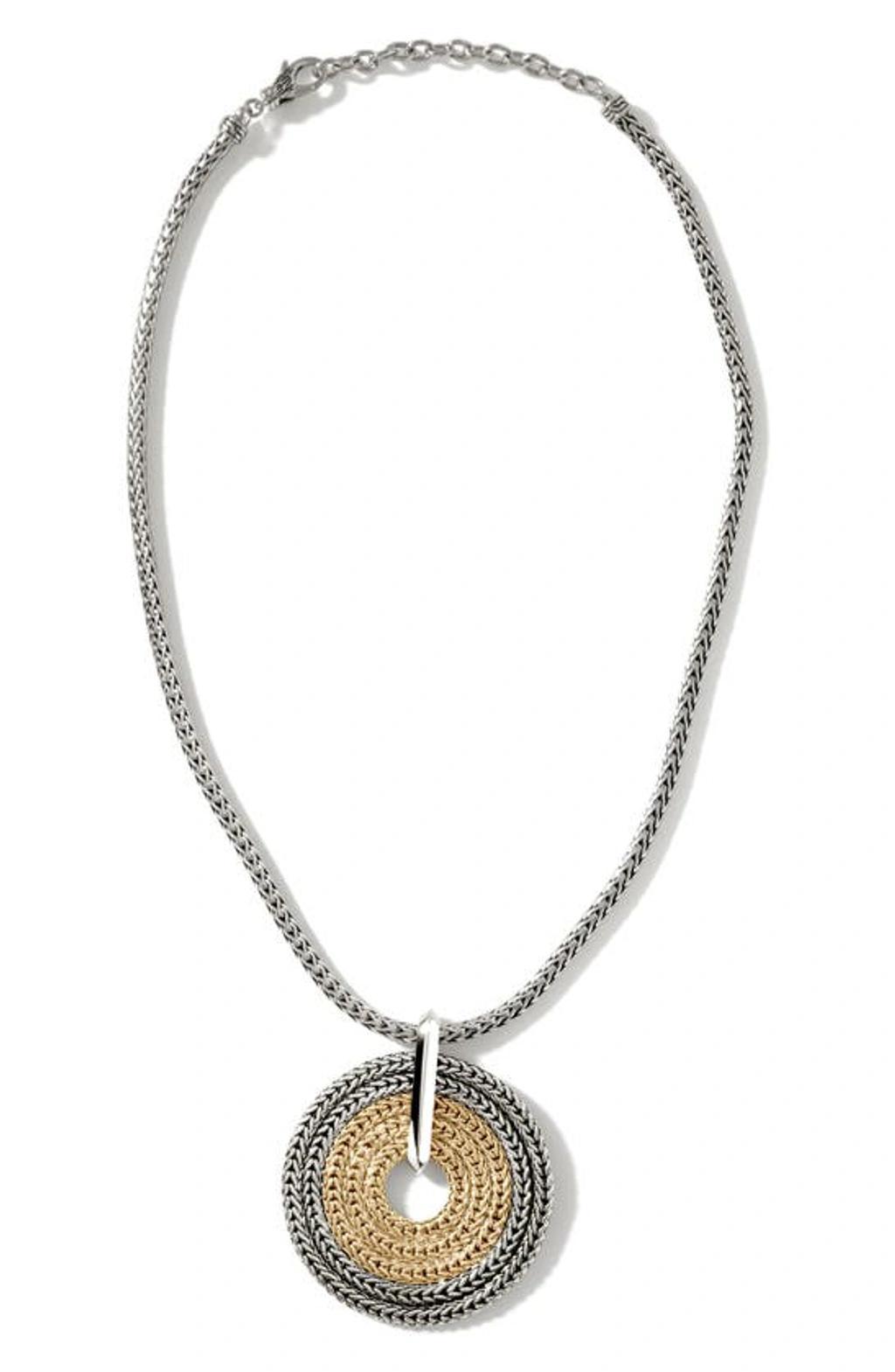 JOHN HARDY Rata Chain Pendant Necklace In Silver And Gold Product Image