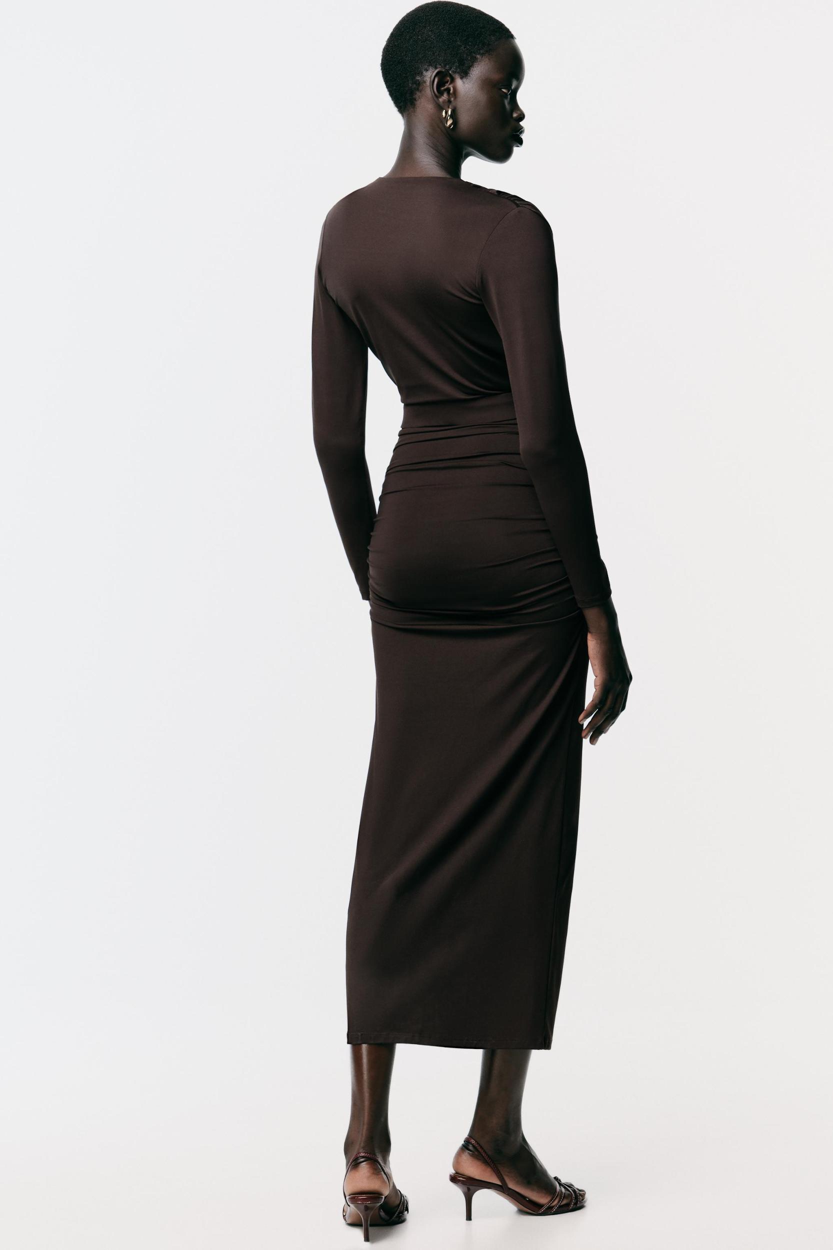POLYAMIDE DRESS WITH HARDWARE BELT Product Image