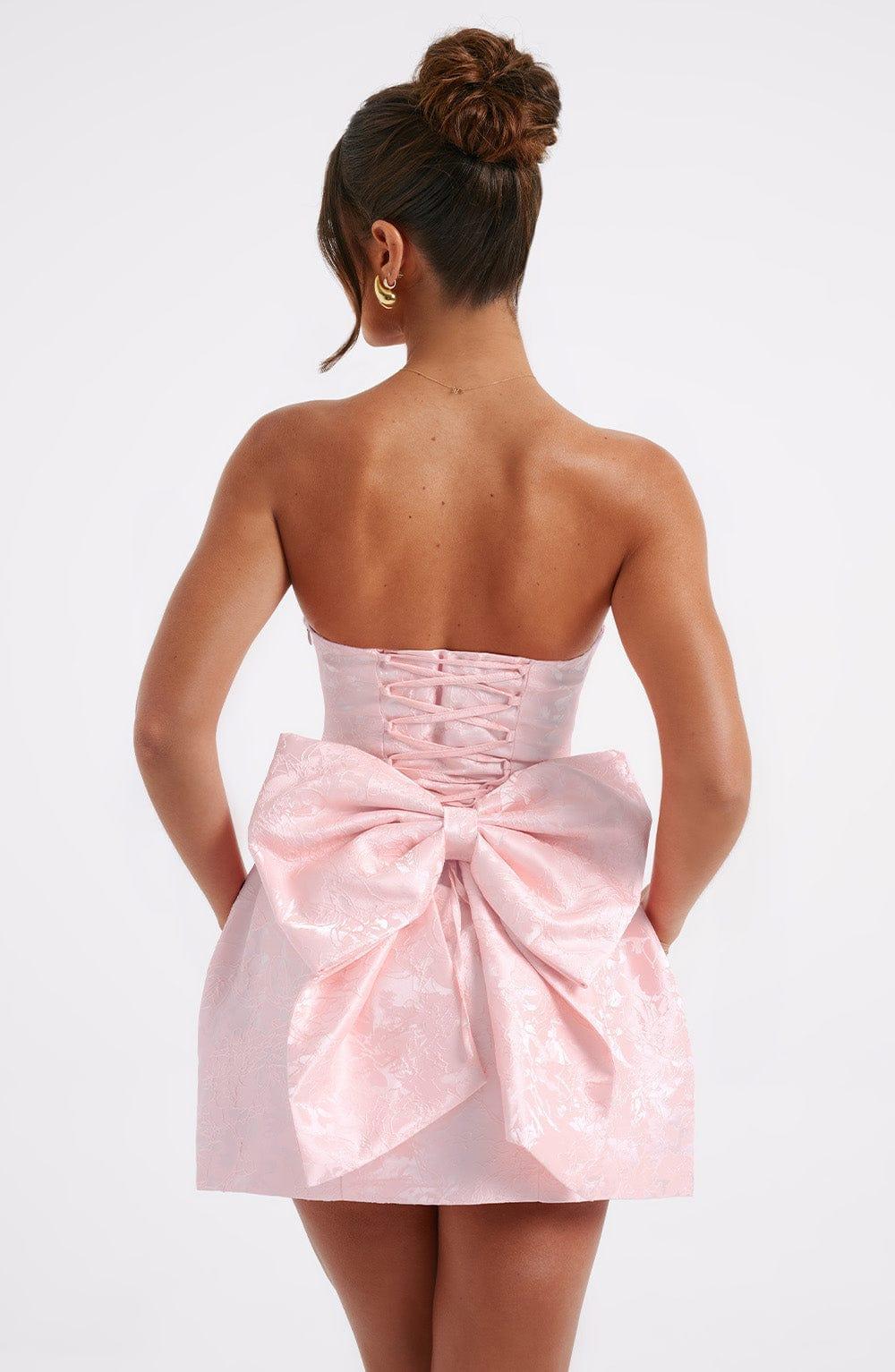 Elenora Mini Dress - Blush Product Image