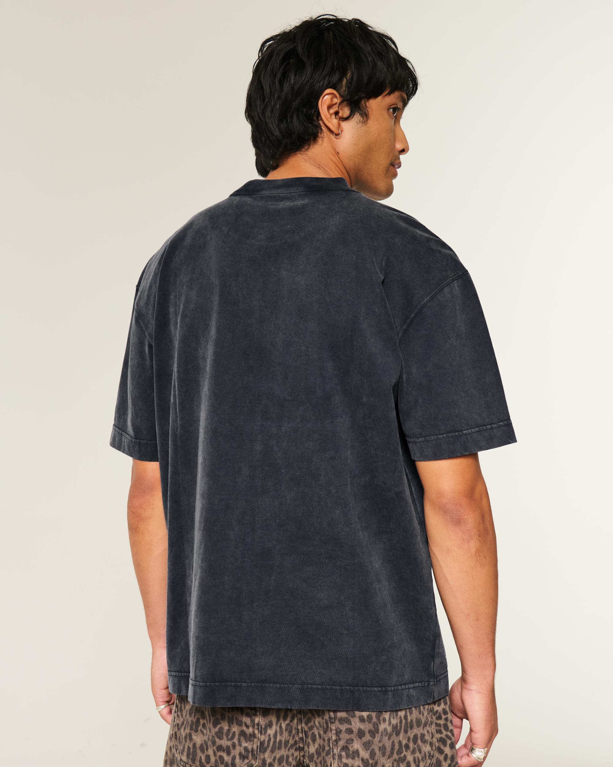 Boxy Heavyweight Washed Crew T-Shirt Product Image