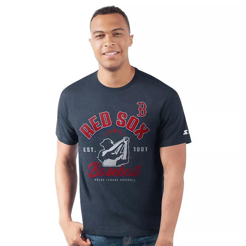 Men's Starter  Navy Boston Red Sox Prime Time Batter T-Shirt, Size: Large, Blue Product Image