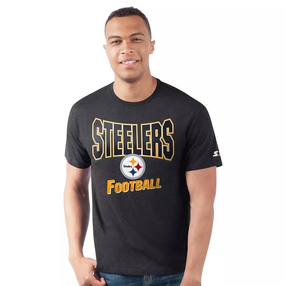 Men's Starter  Black Pittsburgh Steelers Prime Time T-Shirt, Size: Small Product Image