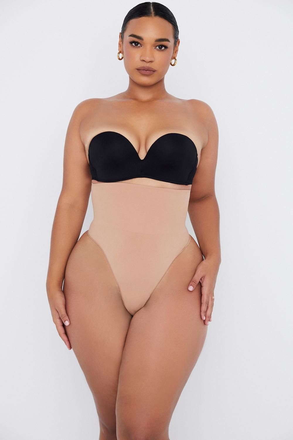 Sculpting High Waist Thong Cafe Au Lait Product Image