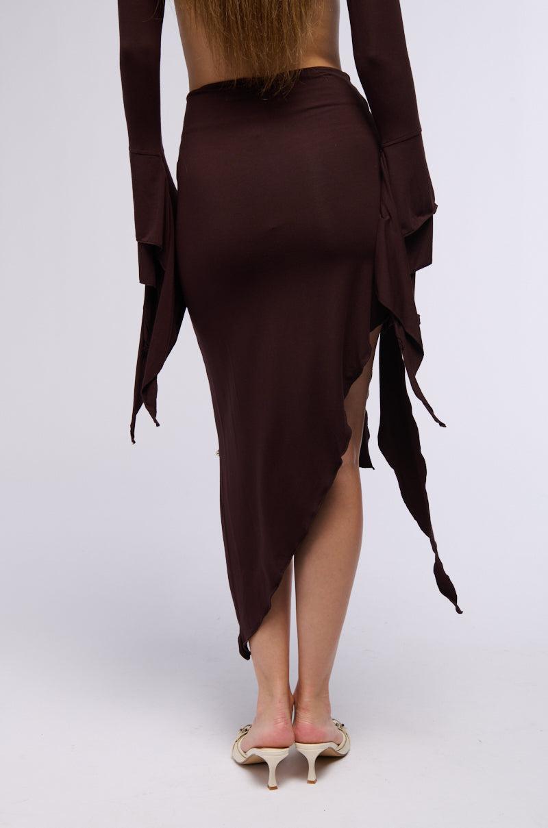 GEMMA RUFFLED MIDI SKIRT Product Image