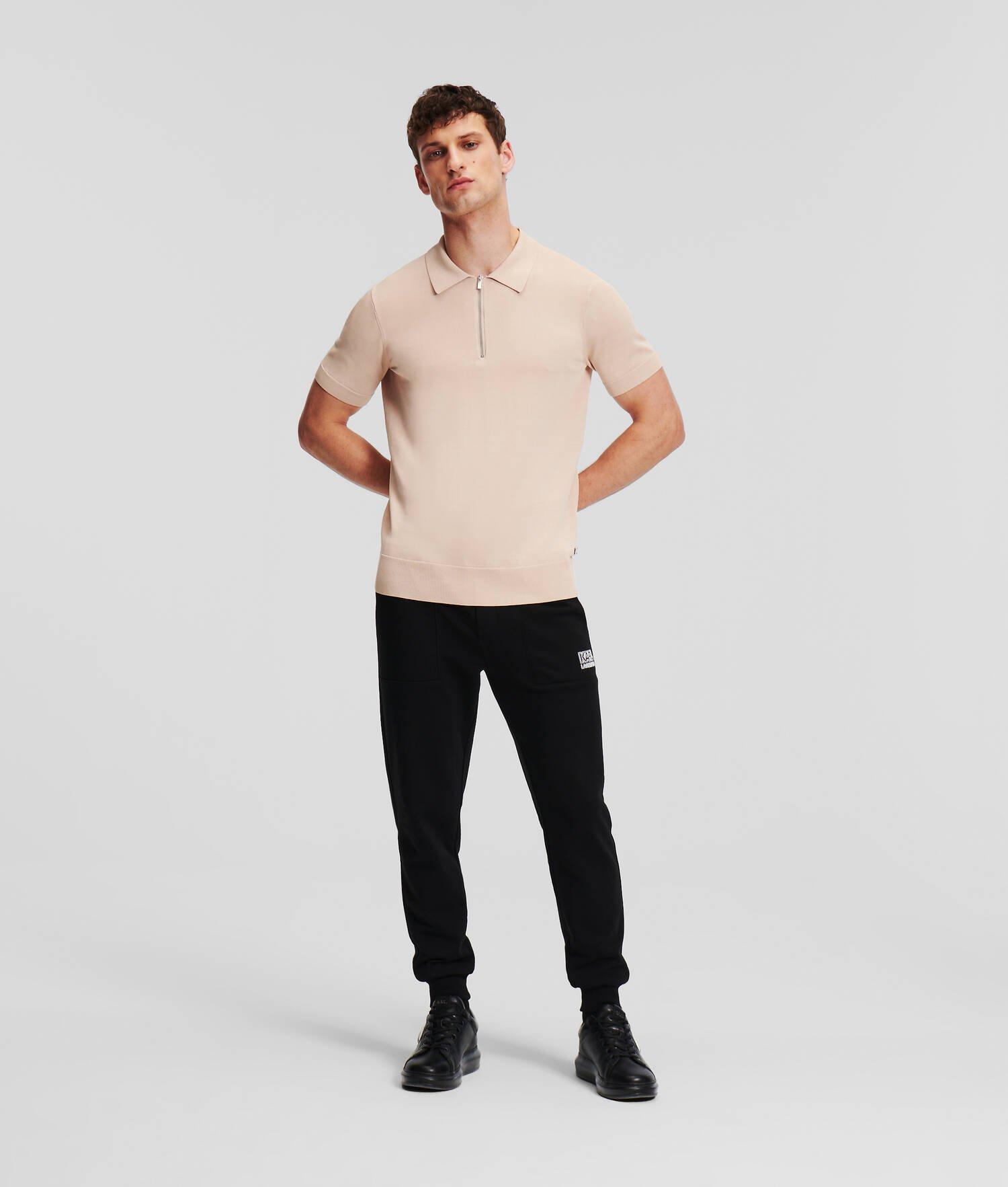 KNIT POLO 1/2 SLEEVE Product Image
