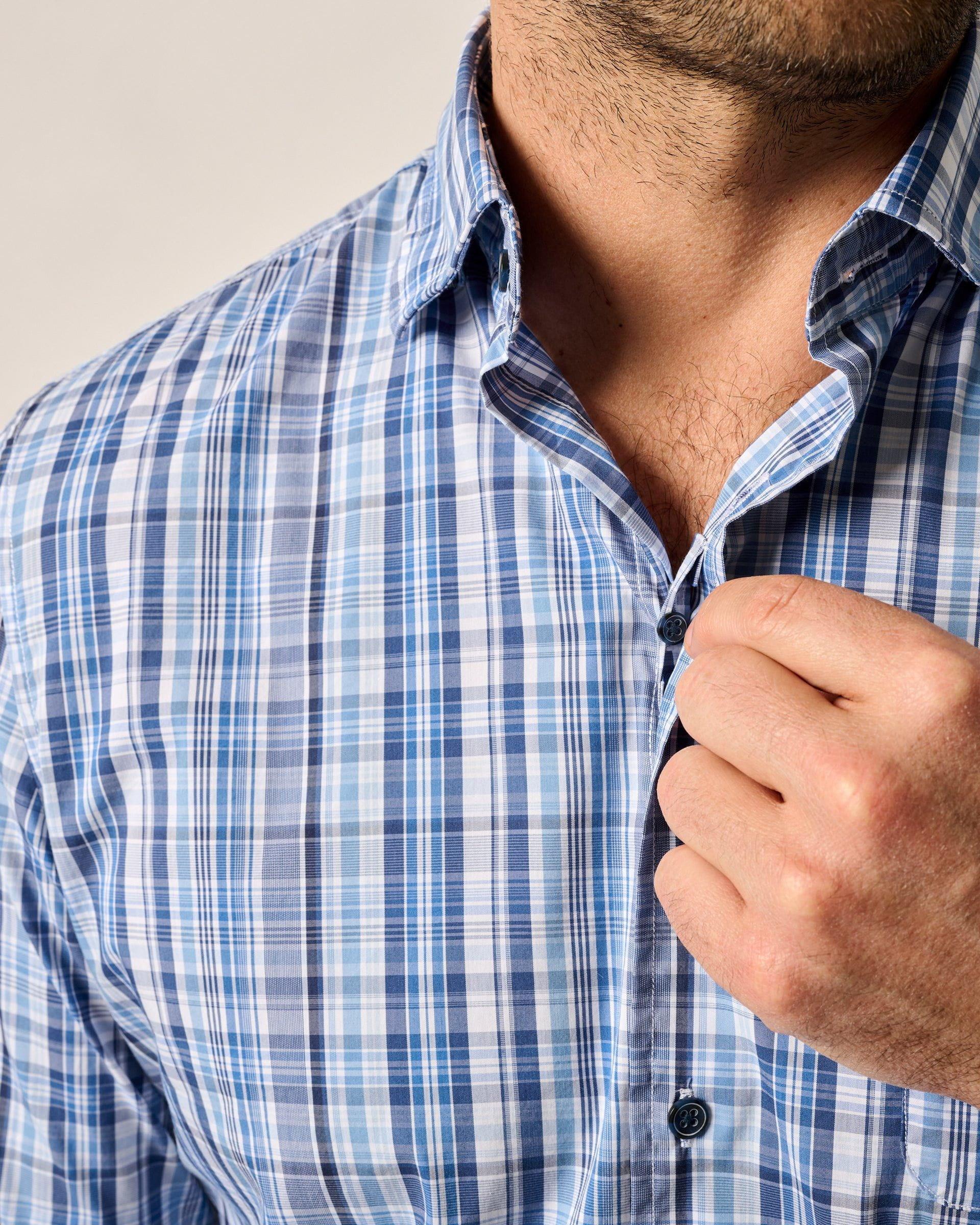 Natural Performance Button Up Shirt - Masson Male Product Image