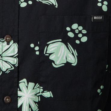 Men's REEF Short Sleeve Button-Down Shirt, Size: XL, Black Product Image