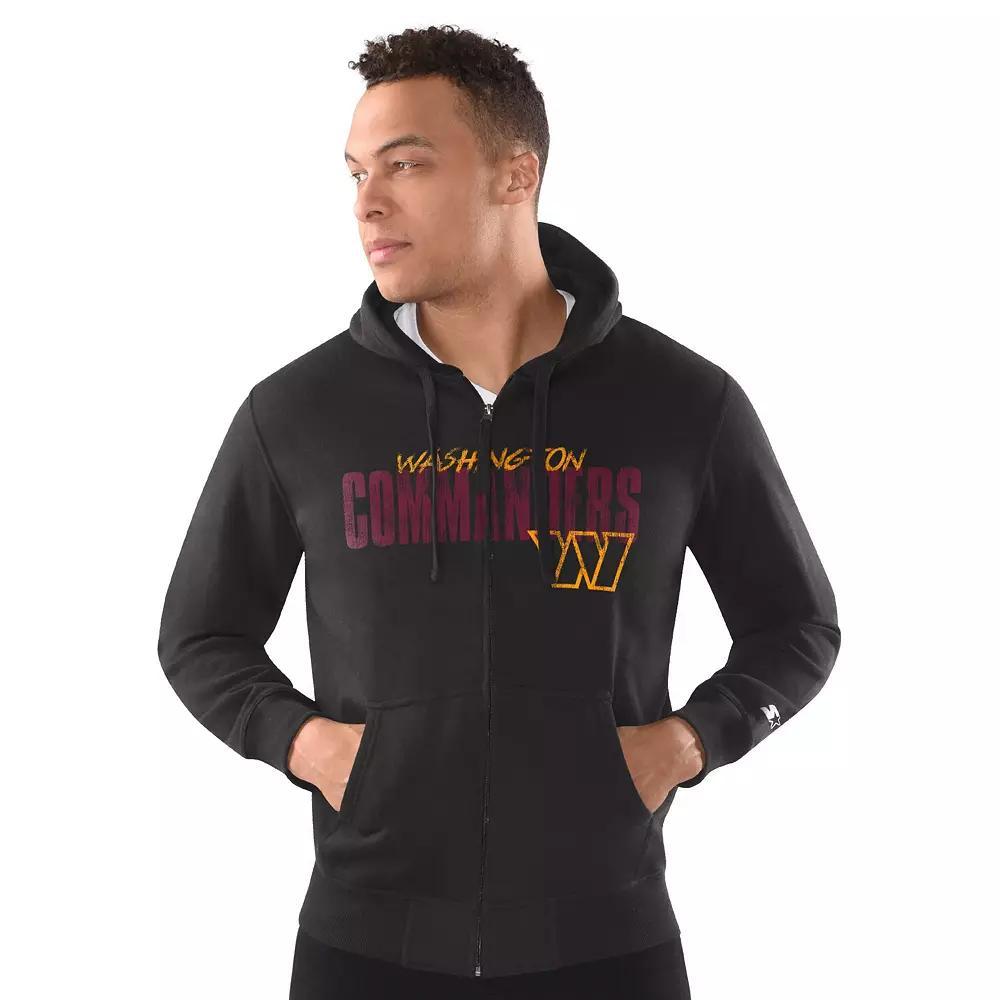 Men's Starter Royal Seattle Seahawks Distressed Classic Full-Zip Hoodie, Size: Small, Blue Product Image