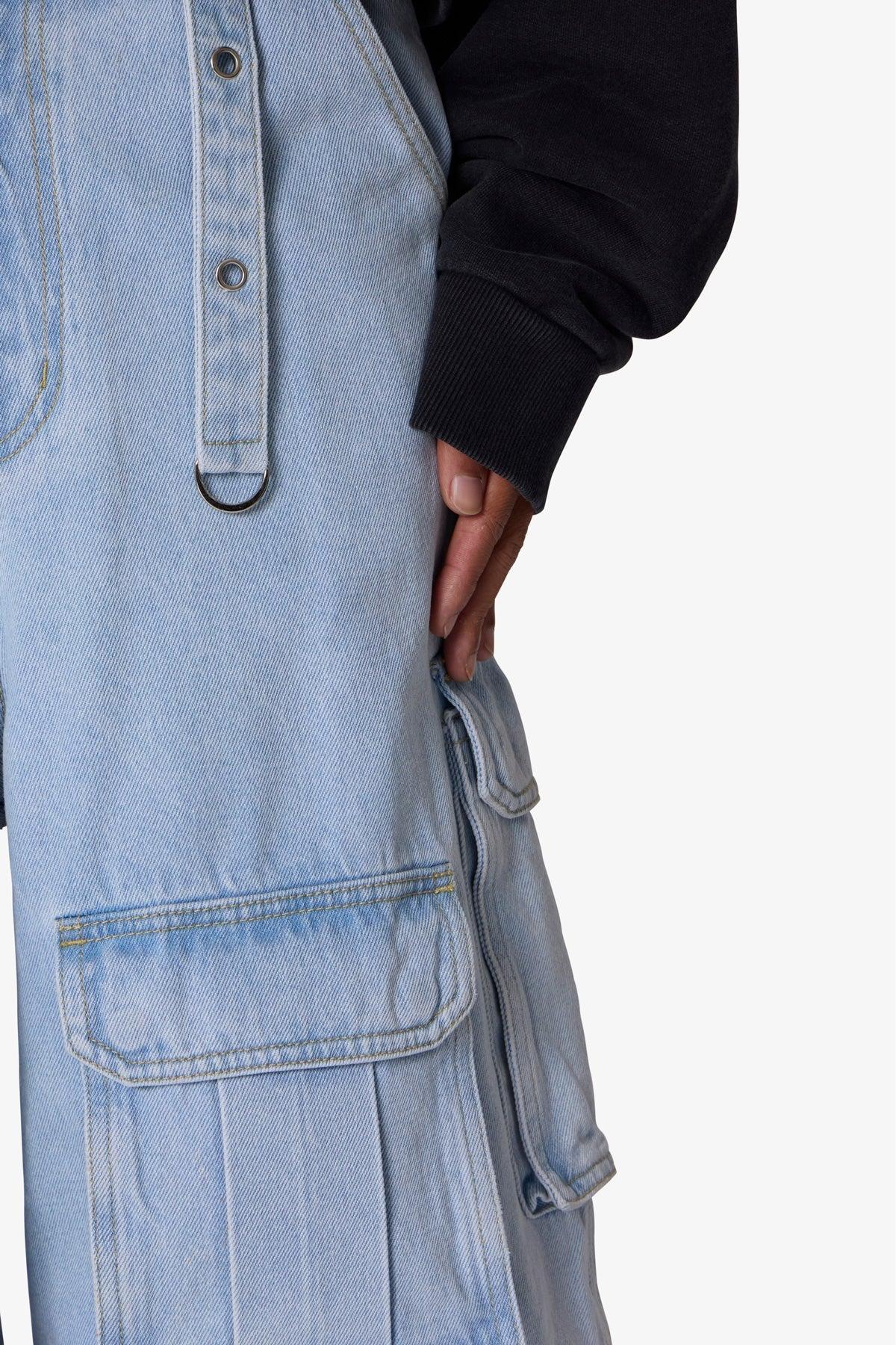 Rave Multi Cargo Denim - Light Blue Product Image