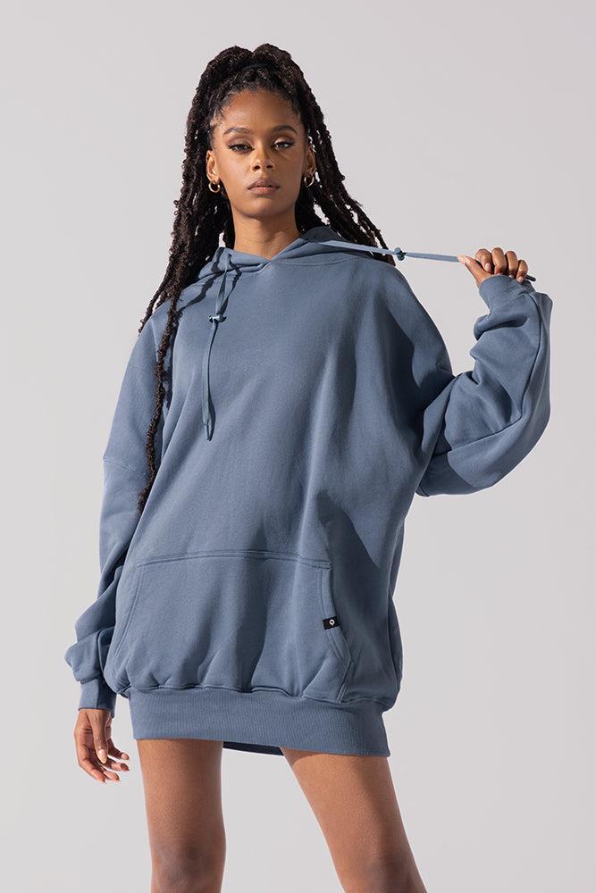 Long Cloud Hoodie - Deep Plum Product Image