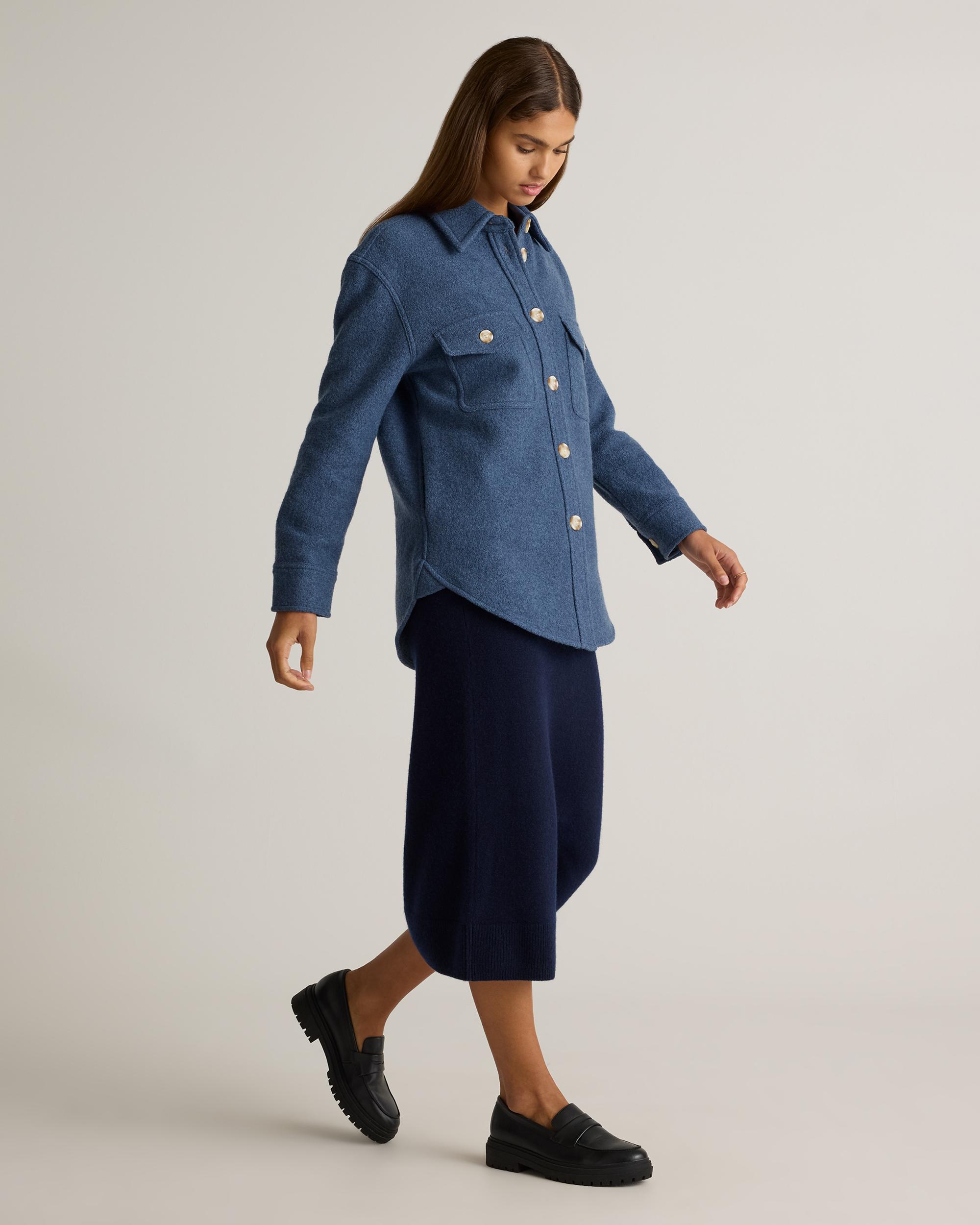Quince | Women's 100% Merino Wool Shirt Jacket Size XS Product Image