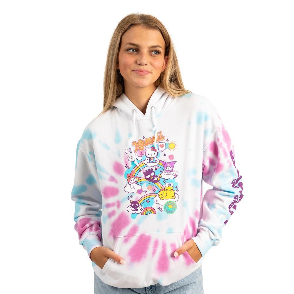 Hello Kitty Characters Spiral Wash Womens Hoodie Product Image