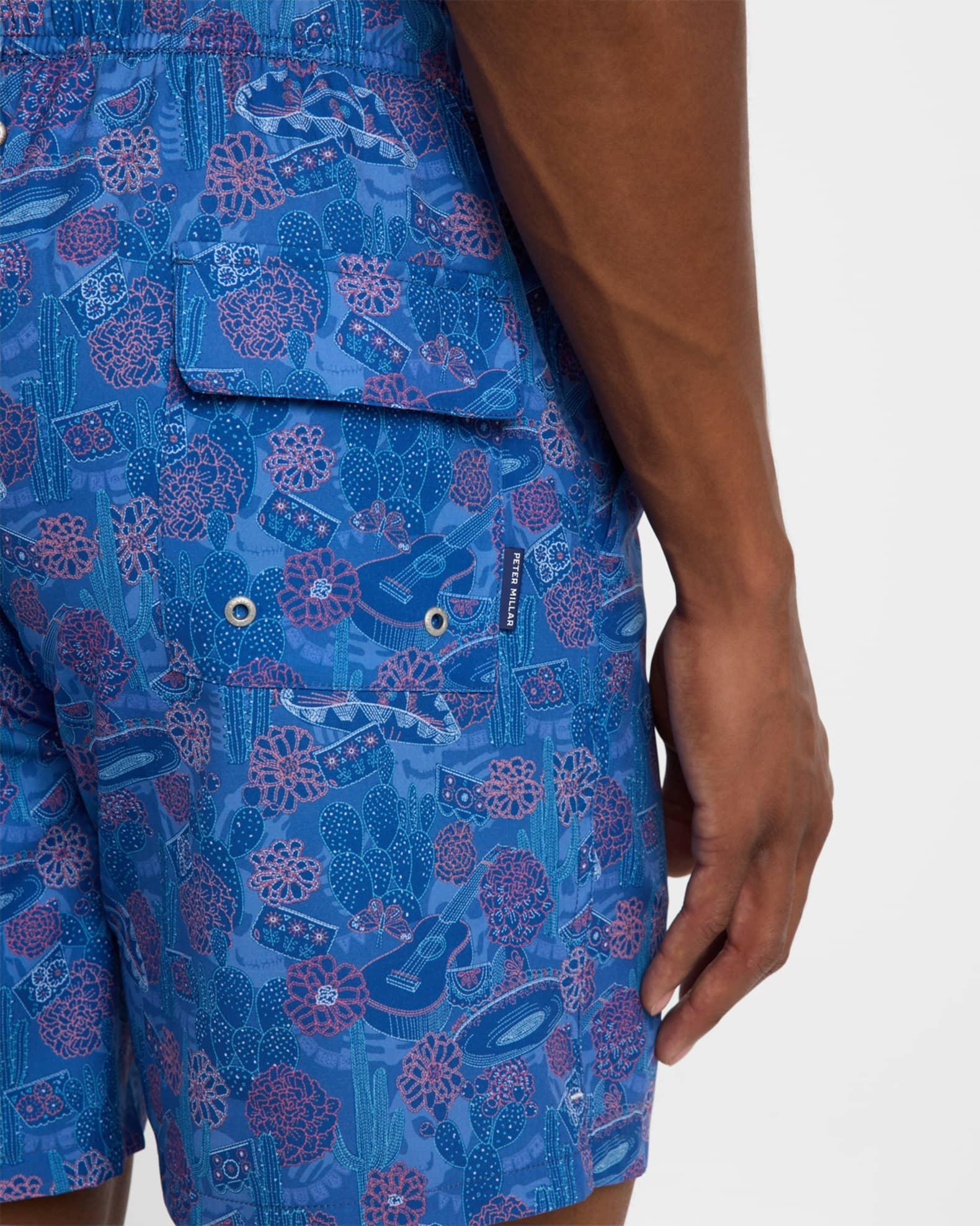 Mens Day of the Dead Swim Trunks Product Image