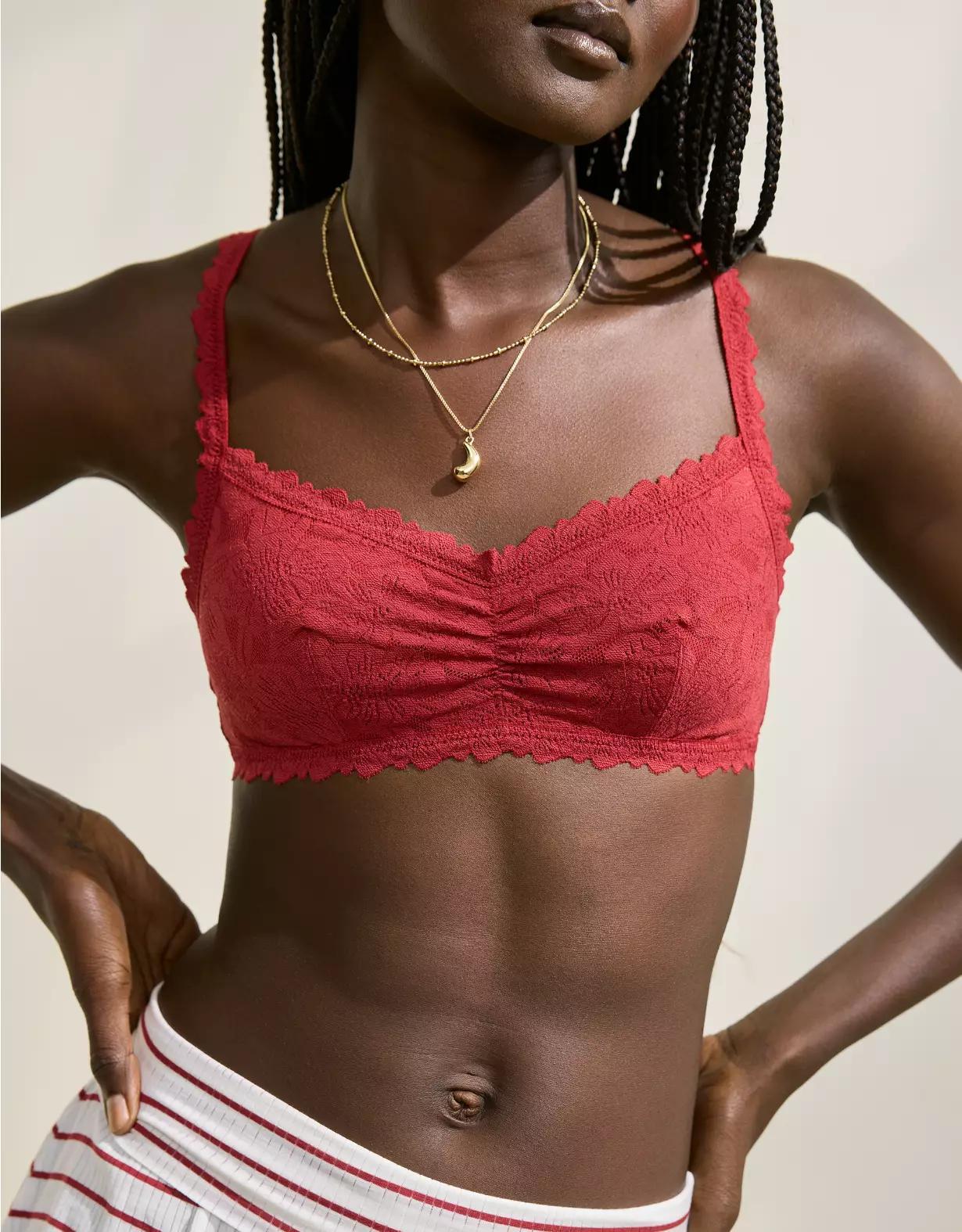 Show Off Rosey Lace Scoop Bralette Product Image