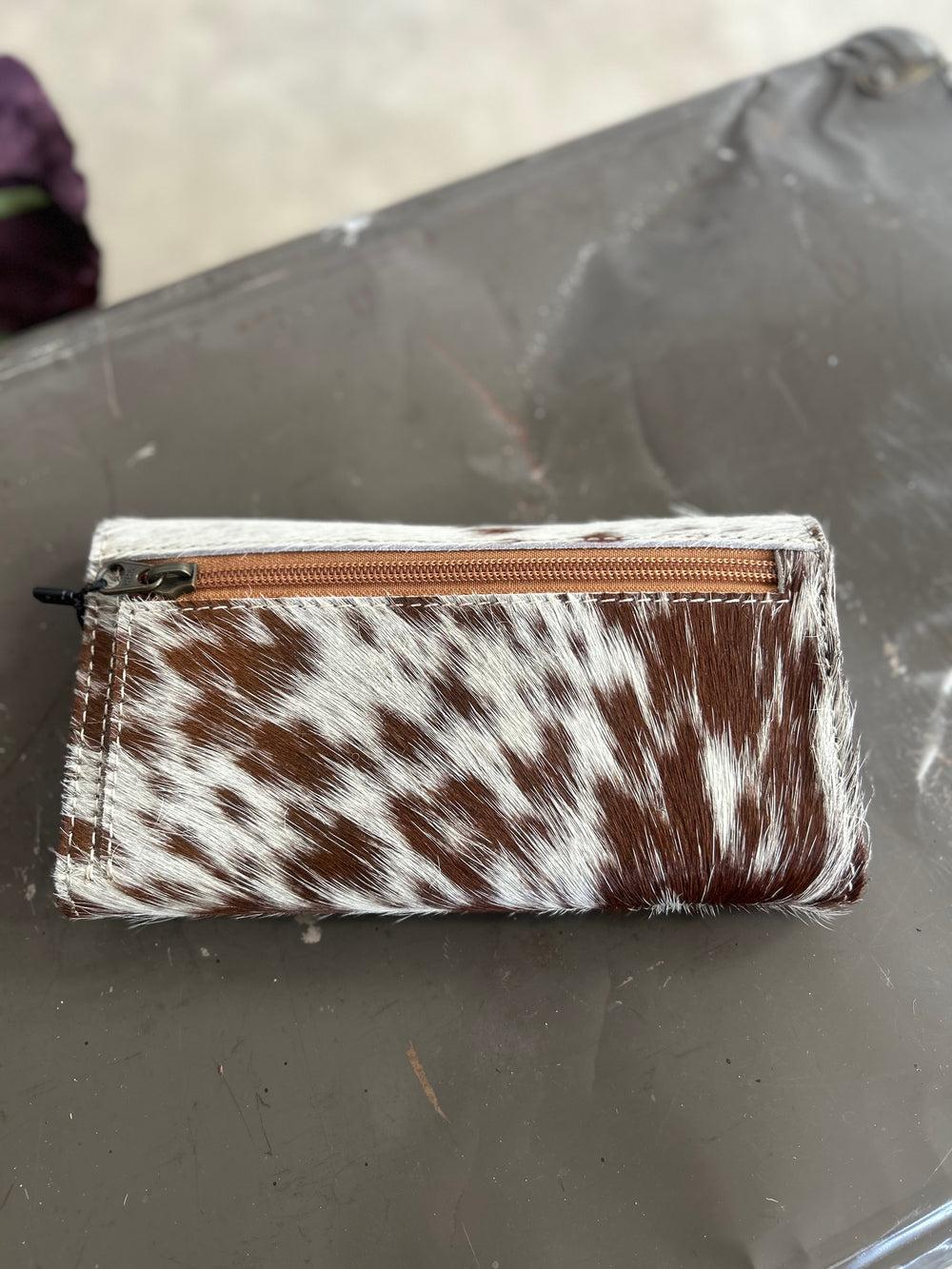 American Darling Hair on Hide Tooled Leather Wallet Product Image