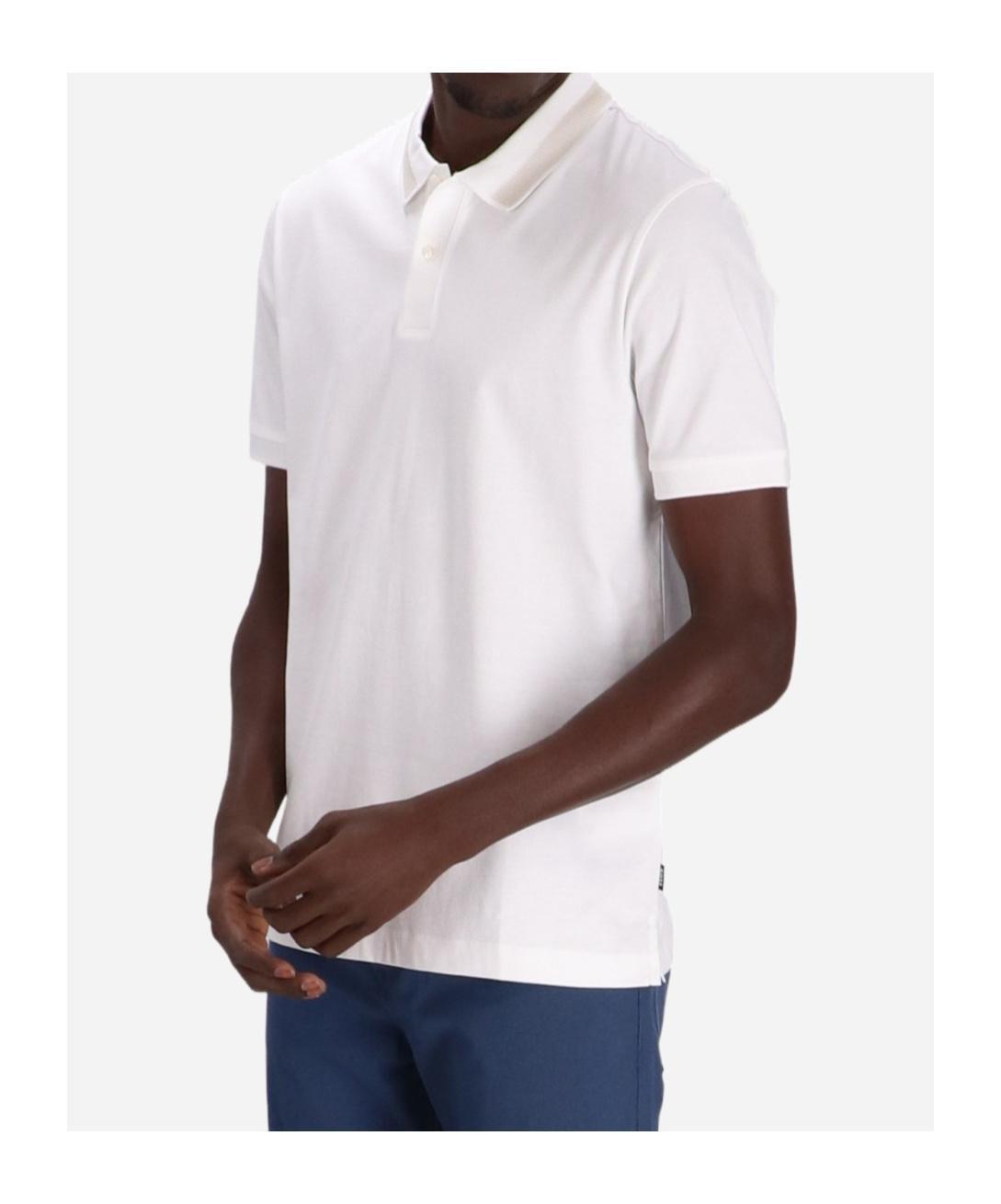 HUGO BOSS Short-sleeved Polo Shirt In White Product Image