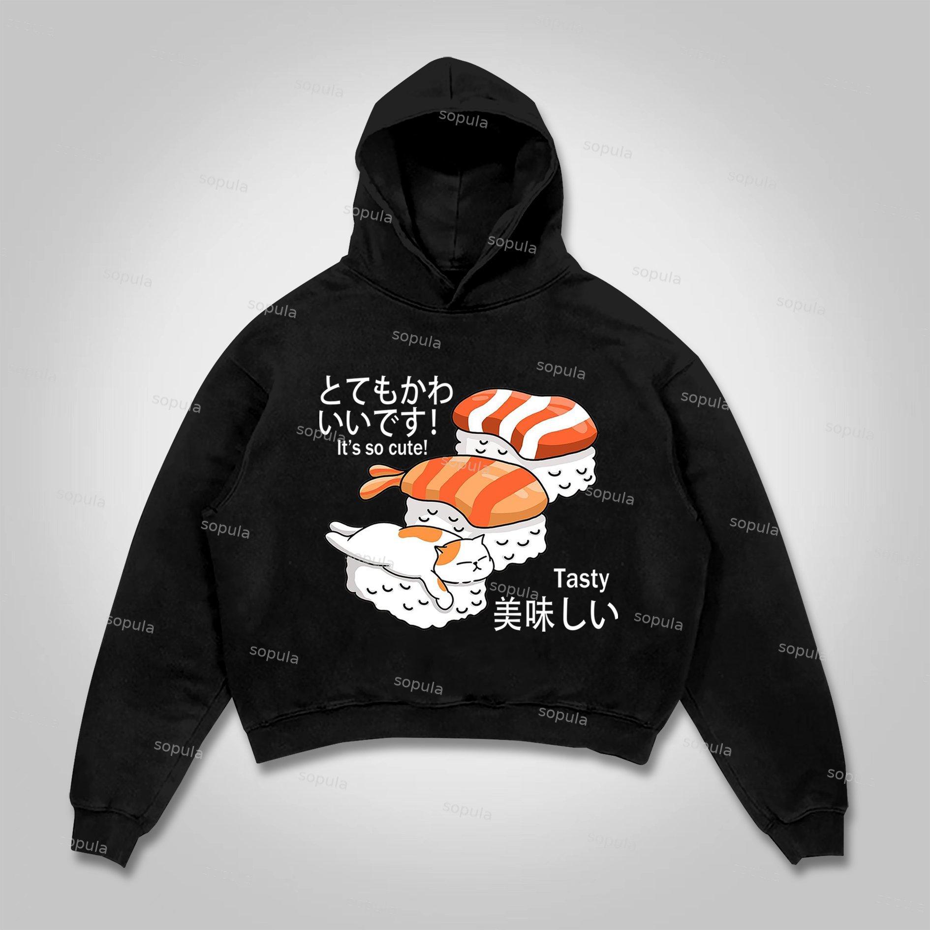 Sopula Japan Sushi Graphic Hoodie Product Image