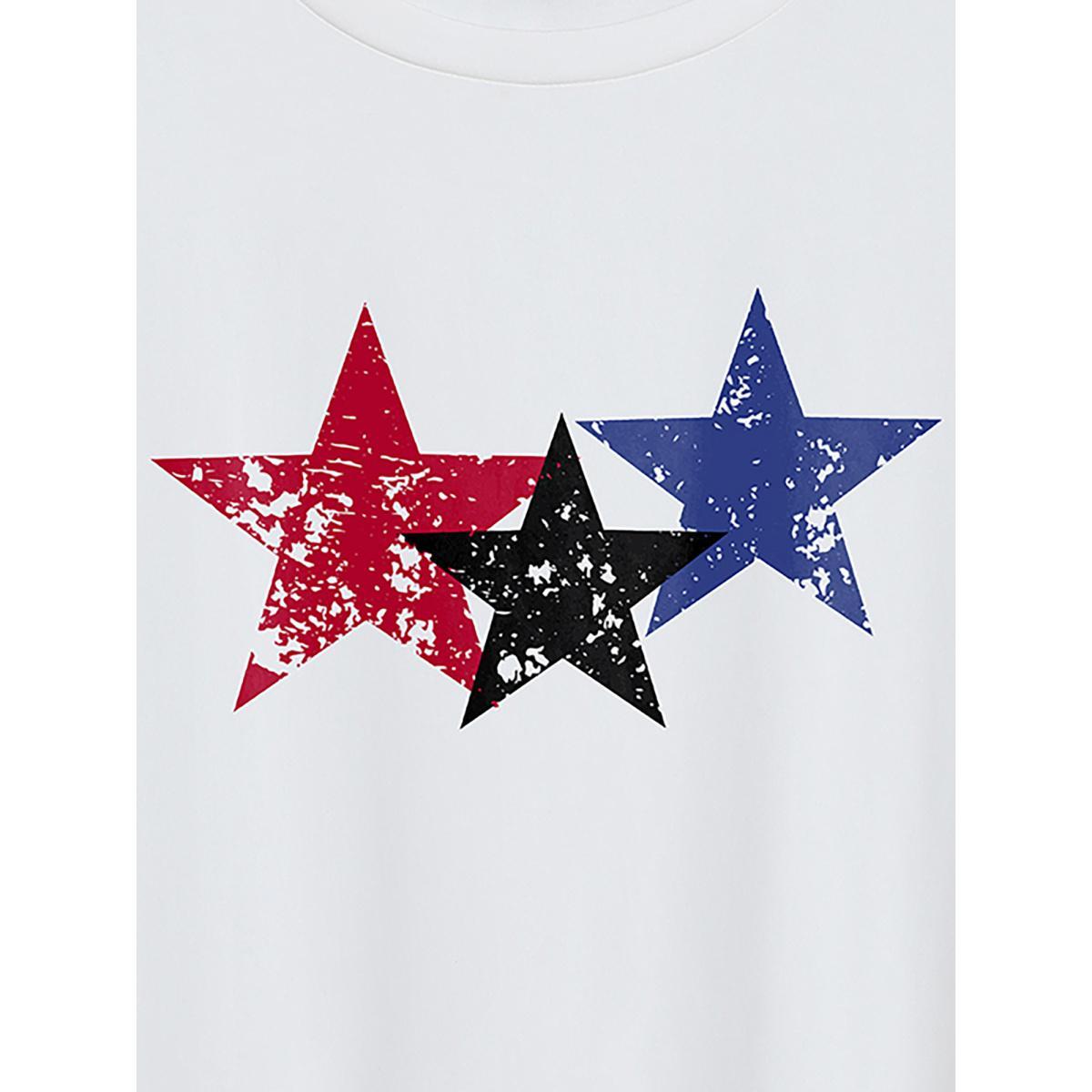 Plus Size Memorial Day Tribute Round Neck Shirt Originalwhite Women Non Country Round Neck Everyday-Casual T-shirts BloomChic 18-20/2X Product Image
