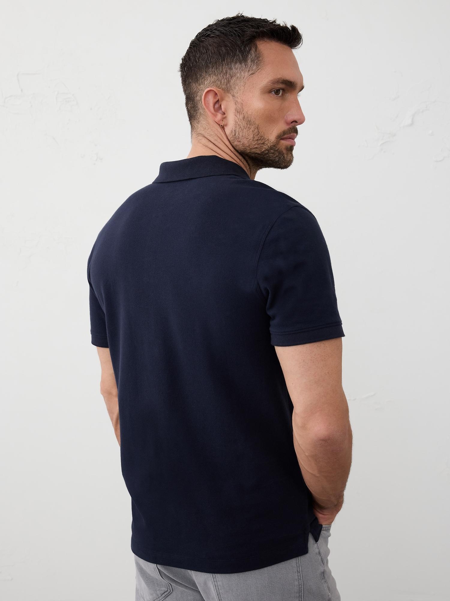 Cotton Monogram Pique Polo Product Image