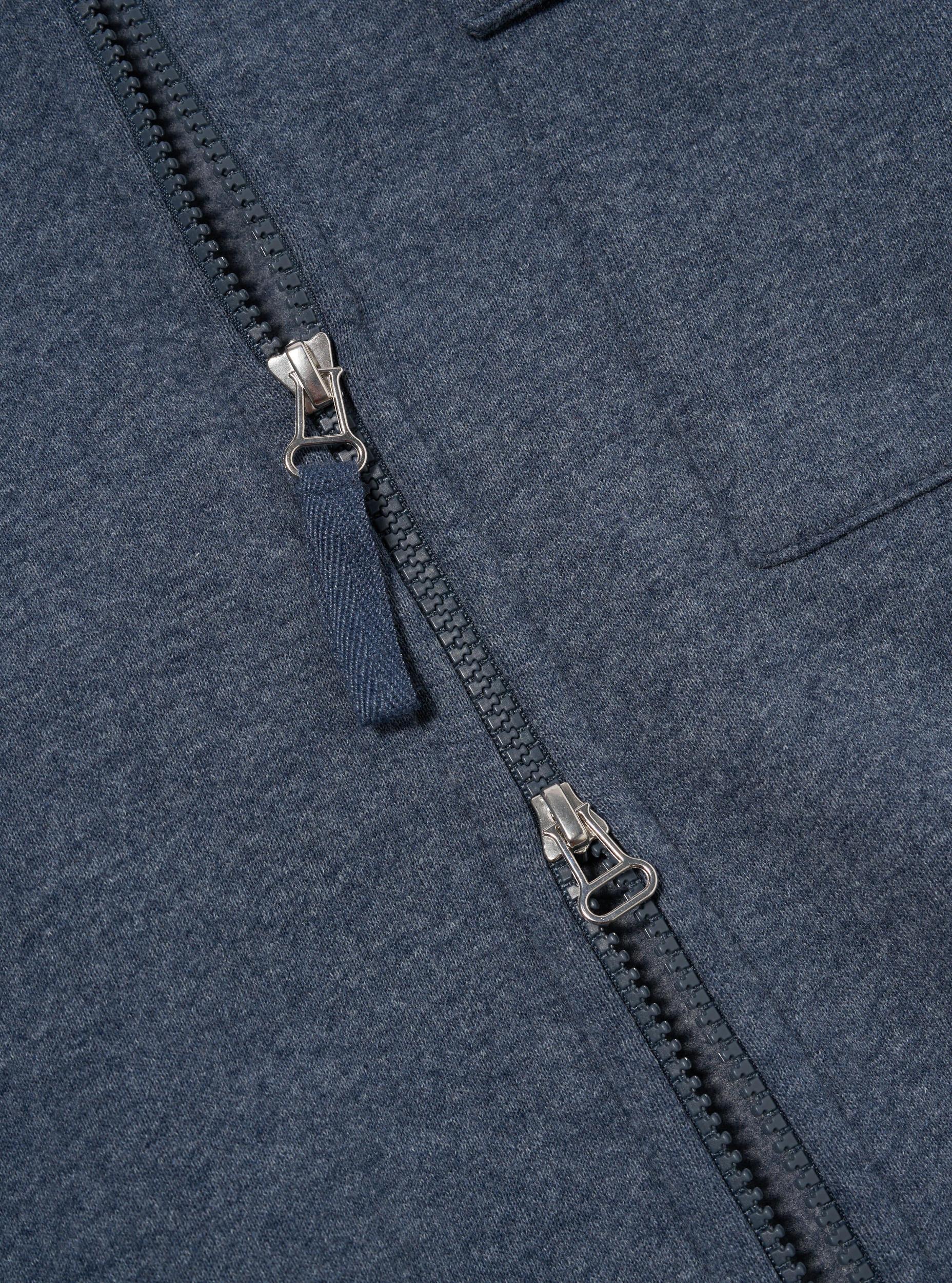 Navy Recycled Cotton Blend Jersey Tyler Jacket Product Image
