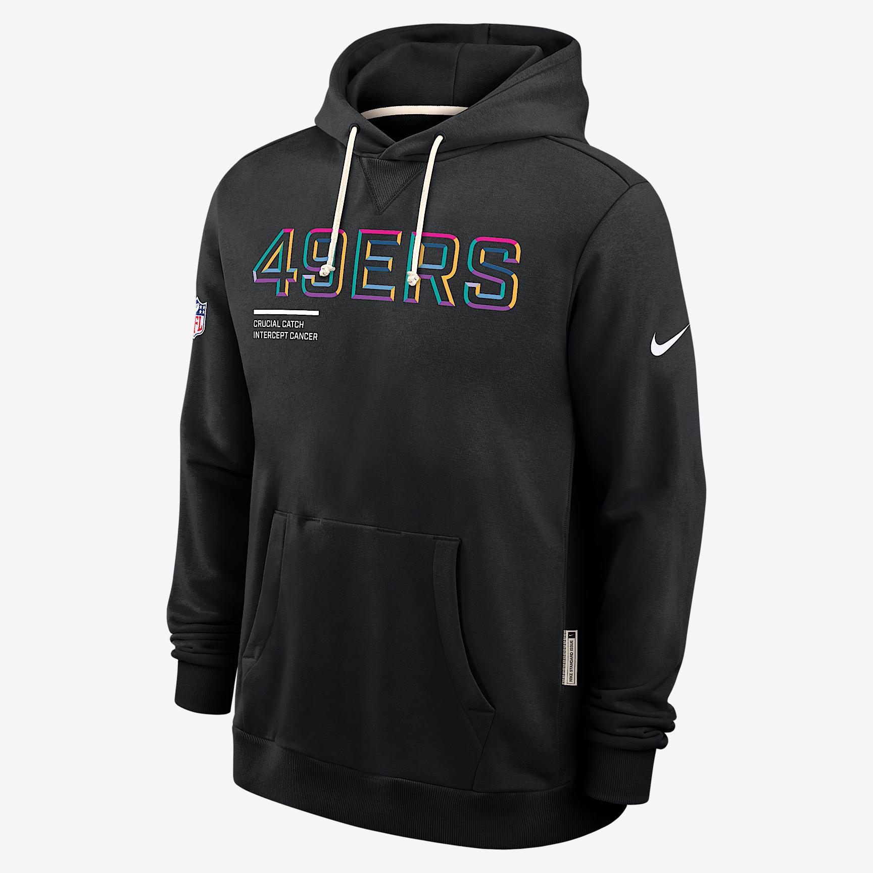San Francisco 49ers Crucial Catch Sideline Men's Nike Dri-FIT NFL Pullover Hoodie Product Image