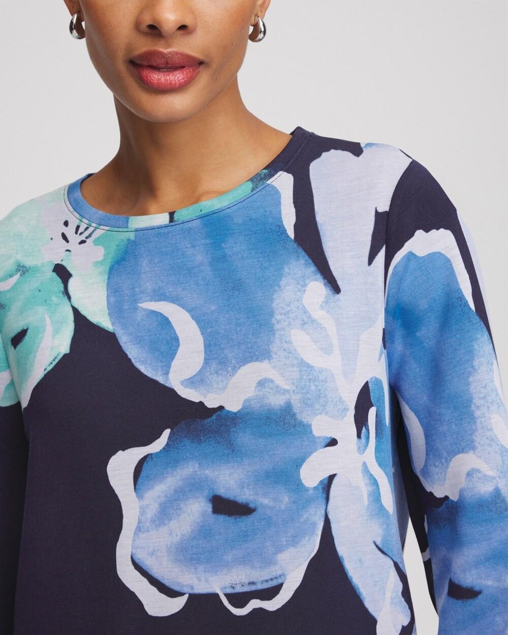 Zenergy® Scuba Floral Top Product Image