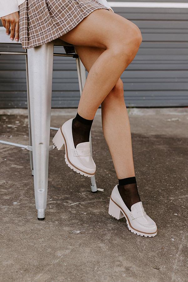 The Amara Patent Heel Loafer In Birch Product Image