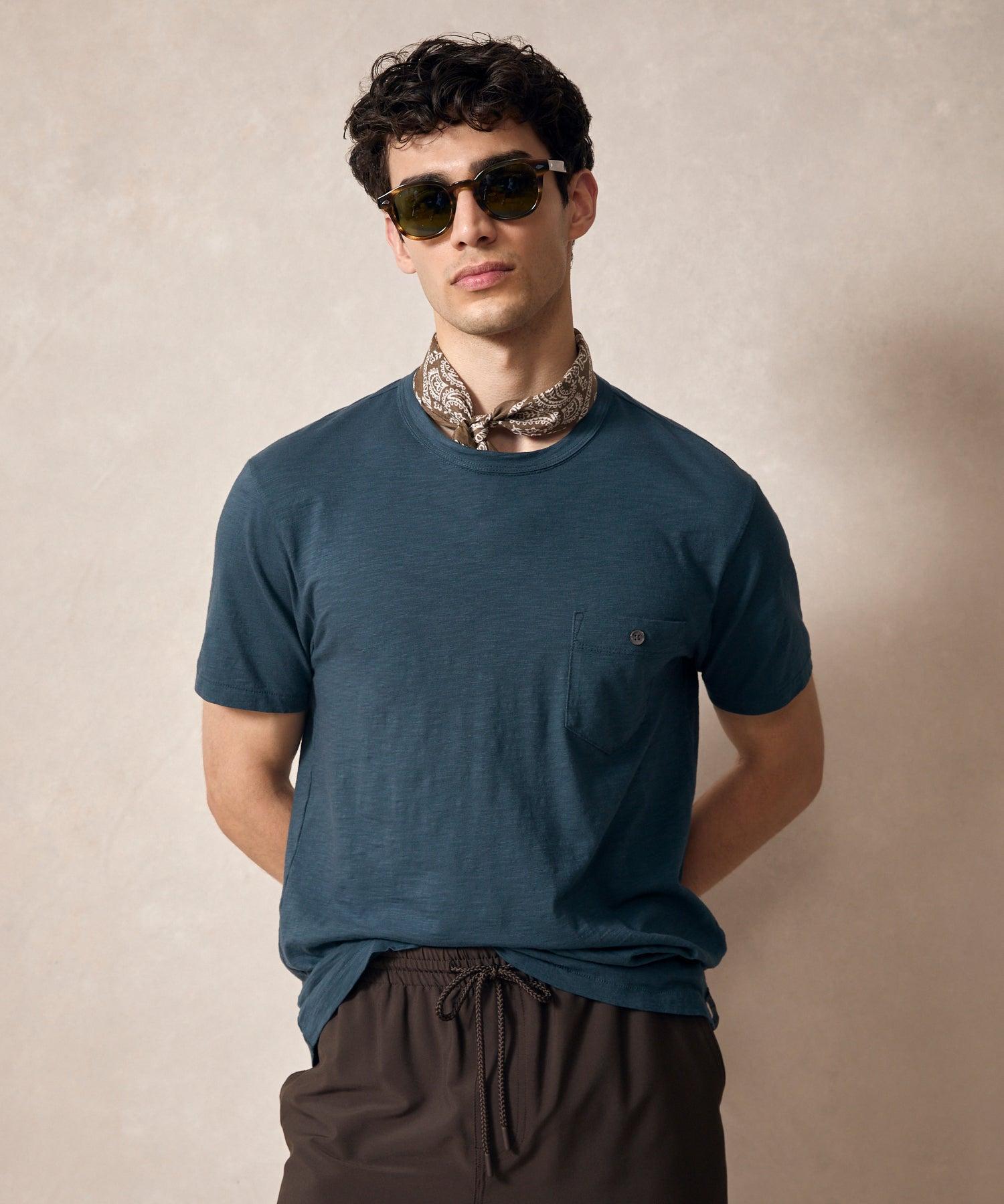 Made in L.A. Homespun Slub Pocket Tee Product Image