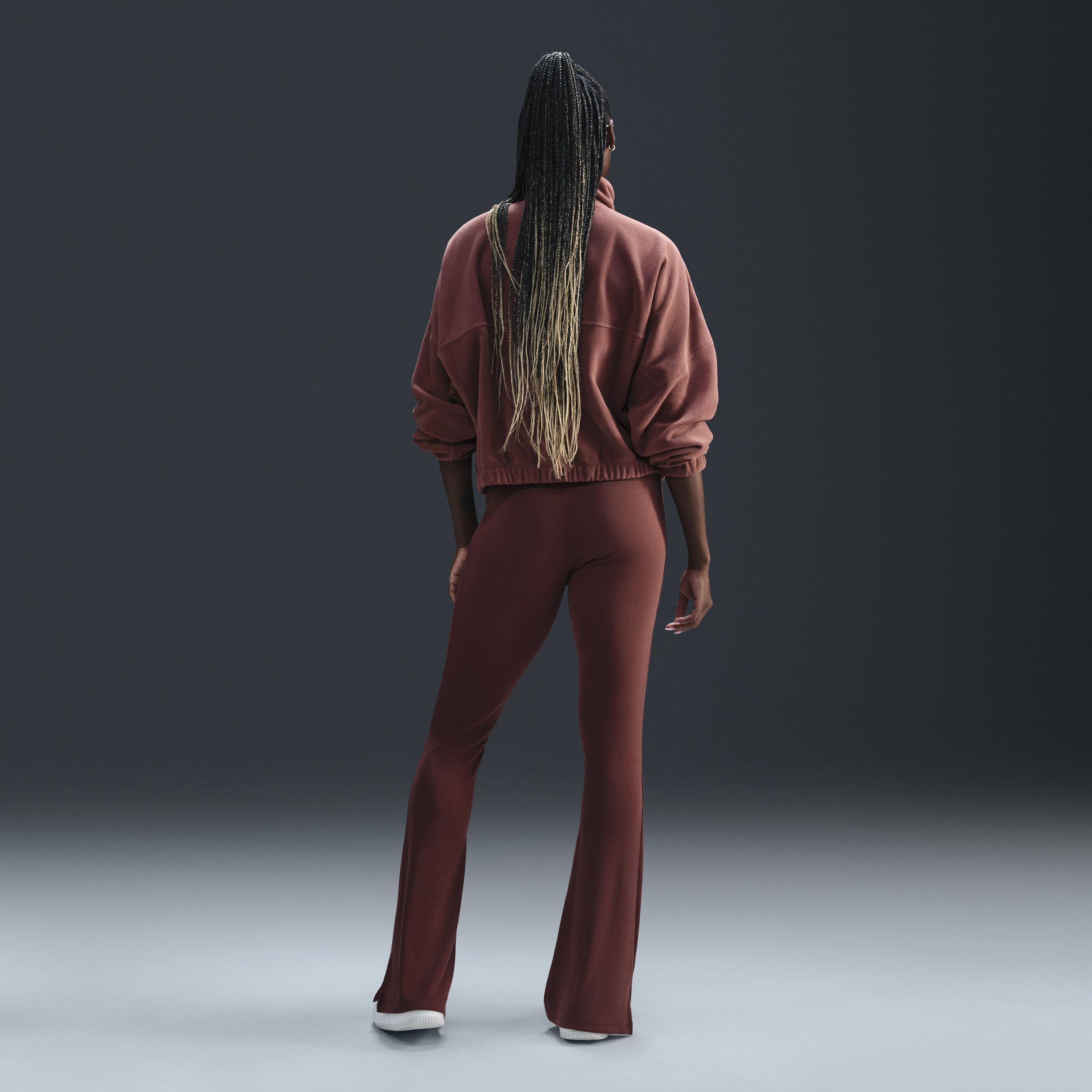 Womens Nike Sportswear Chill Knit Tight Mini-Rib Flared Leggings Product Image