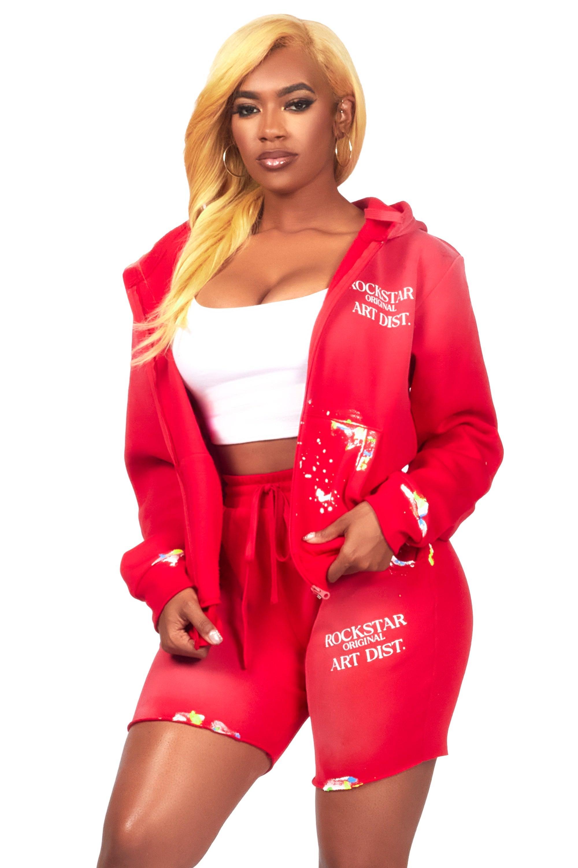 Shannon Red Short Set Female Product Image