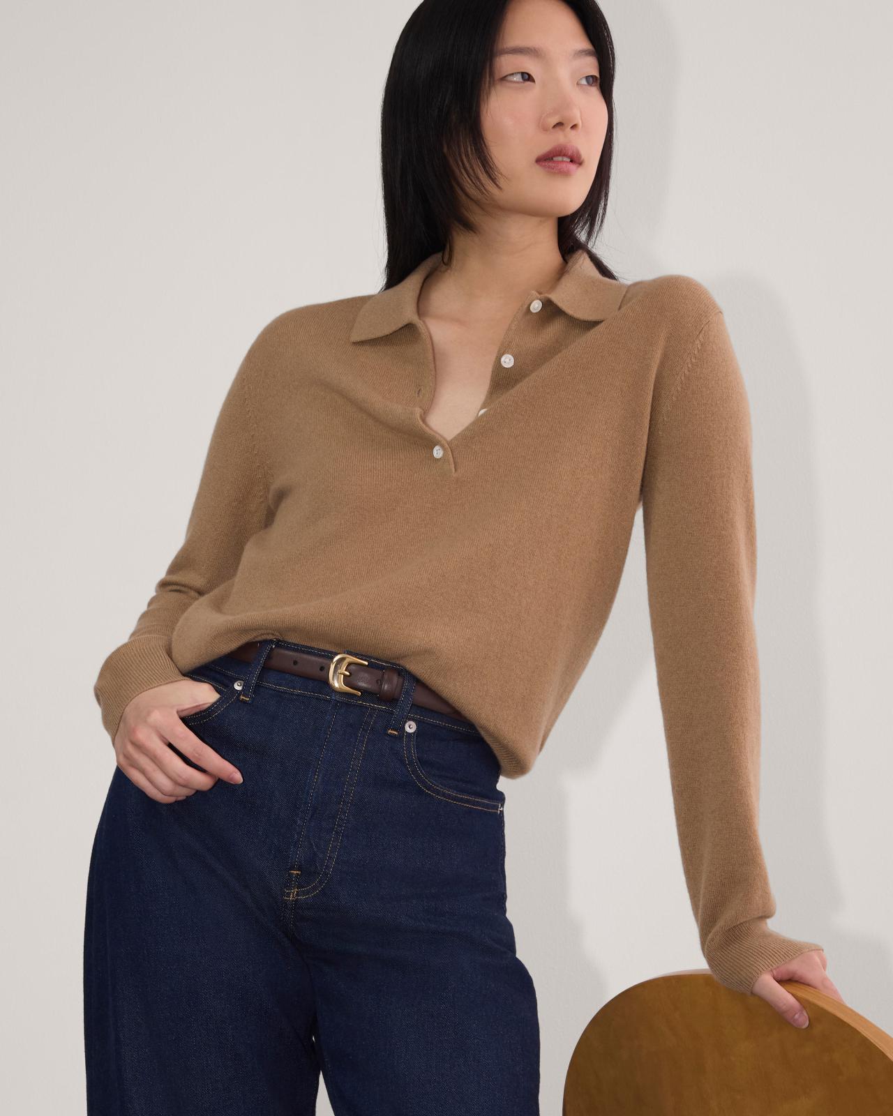 The Classic Polo in Cashmere Product Image
