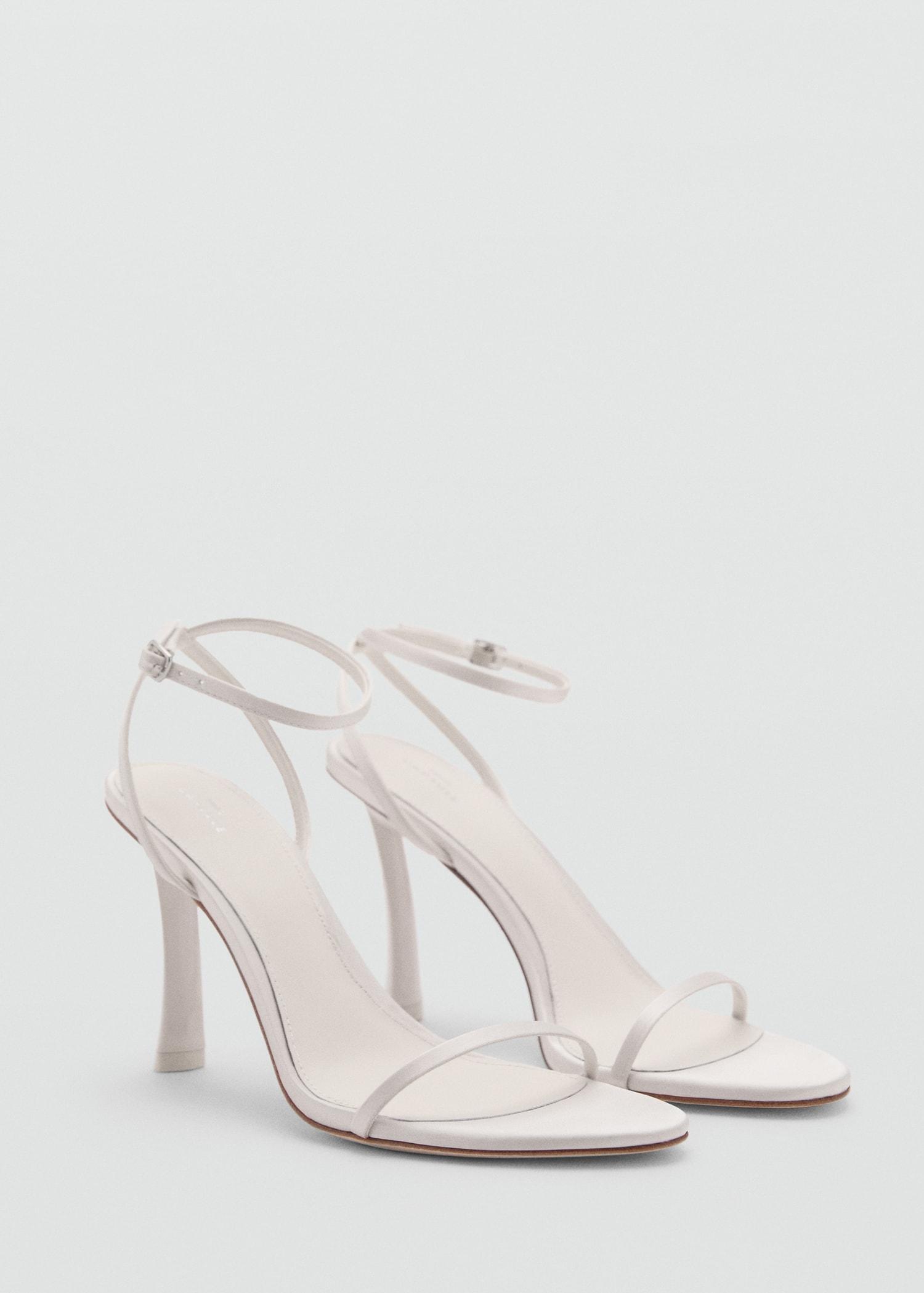Heel leather sandals - Women | MANGO USA Product Image