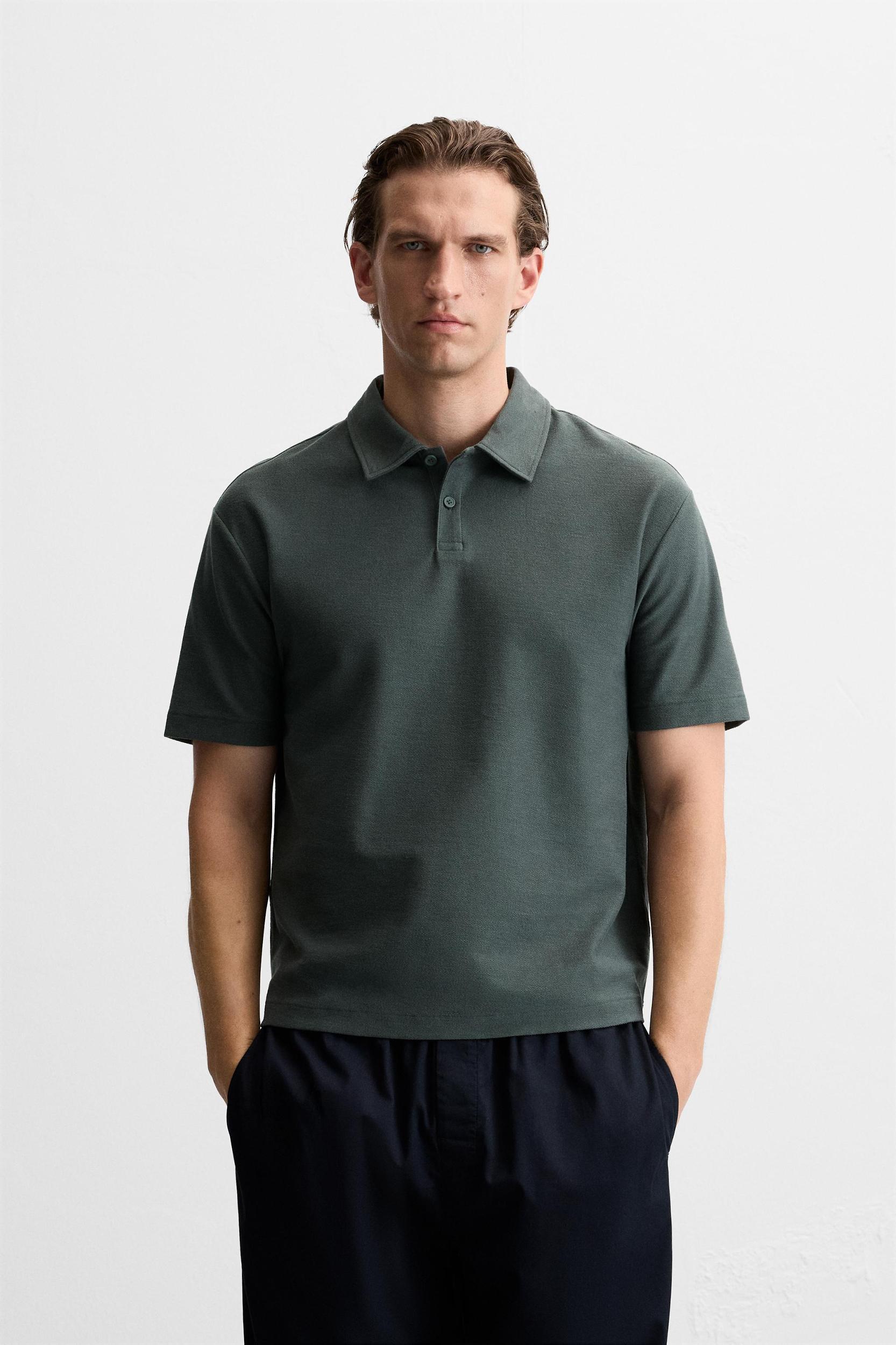 TEXTURED POLO Product Image