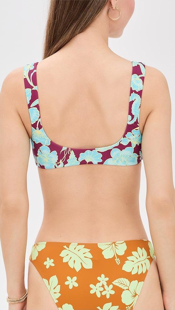 ALÉMAIS Poppy Spliced Square Neck Top | Shopbop Product Image