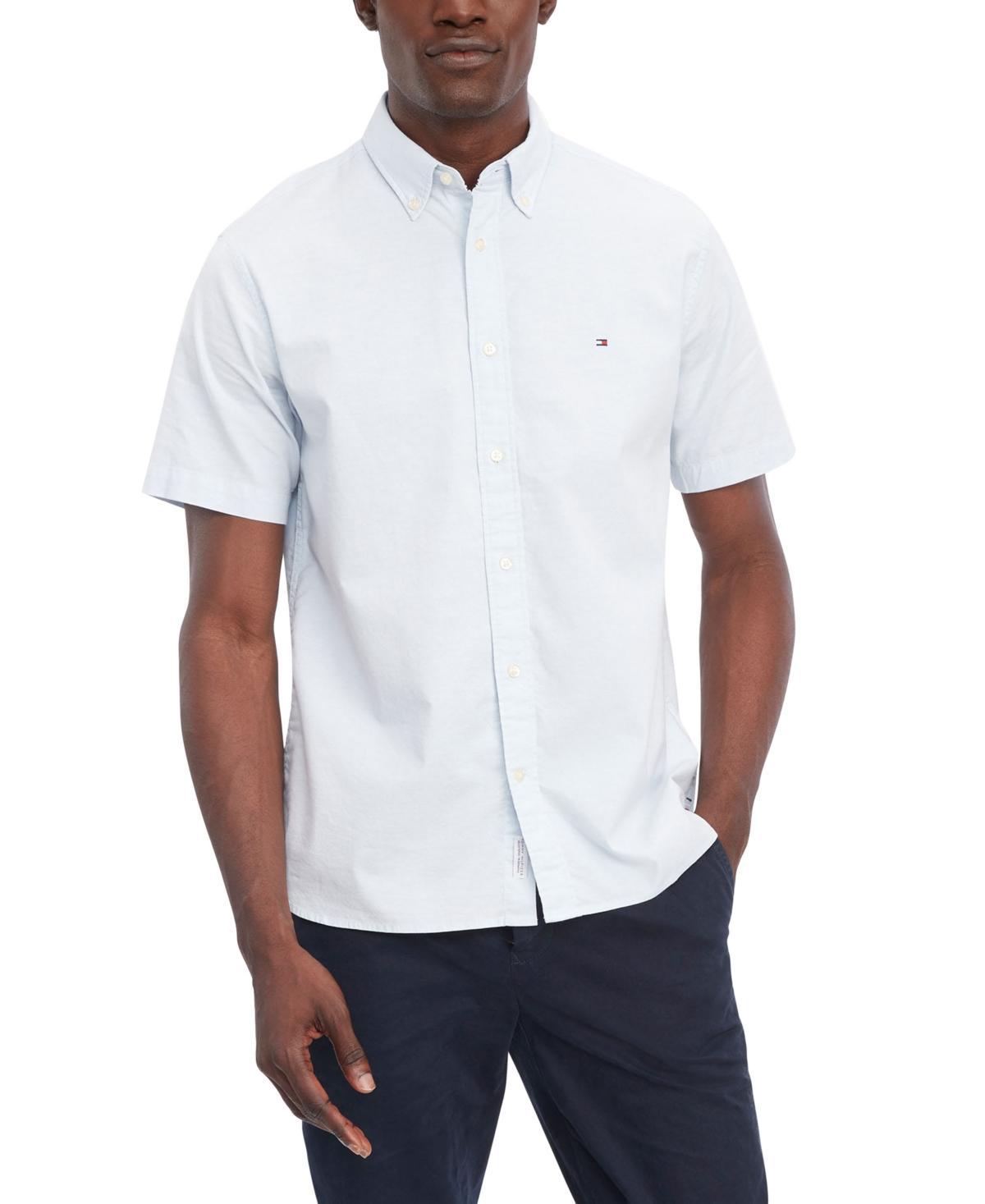 Tommy Hilfiger Mens 1985 Regular-Fit Th Flex Stretch Button-Down Oxford Shirt Product Image