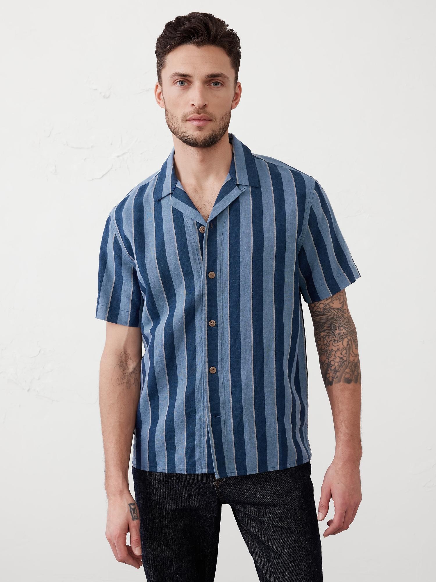 Linen-Blend Resort Shirt Product Image