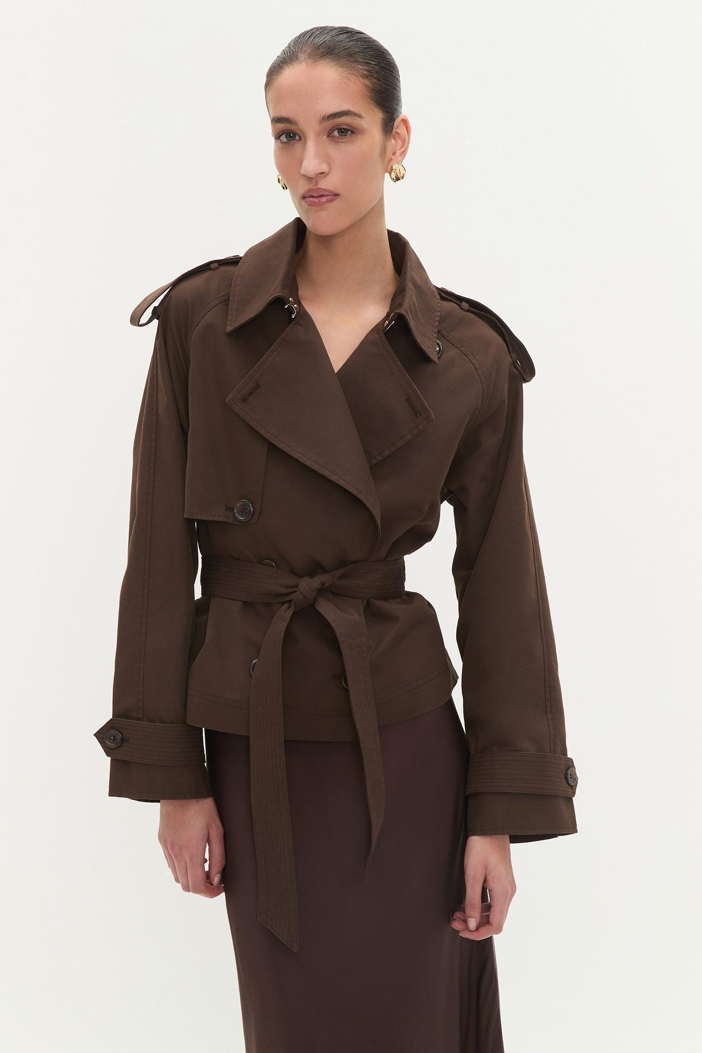 Mineral Cropped Trench Product Image