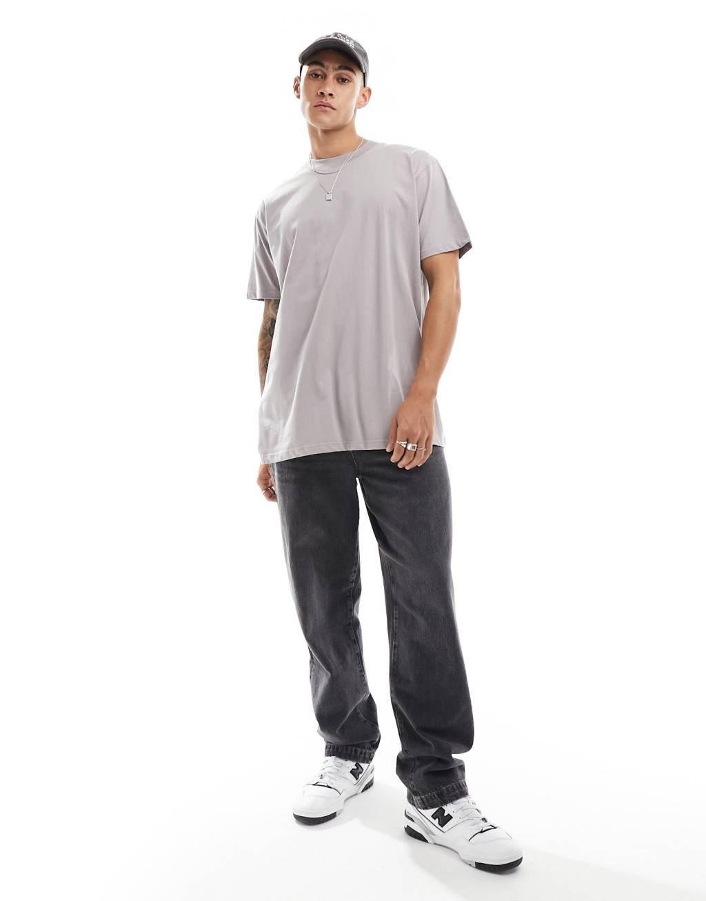 Brave Soul oversized t-shirt in dusty purple Product Image