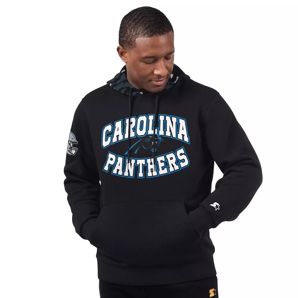 Men's Starter Black Carolina Panthers Thursday Night Gridiron Pullover Hoodie, Size: XL Product Image