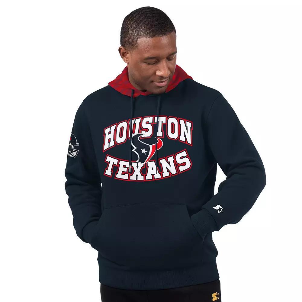 Men's Starter Navy Houston Texans Thursday Night Gridiron Pullover Hoodie, Size: XL, Blue Product Image