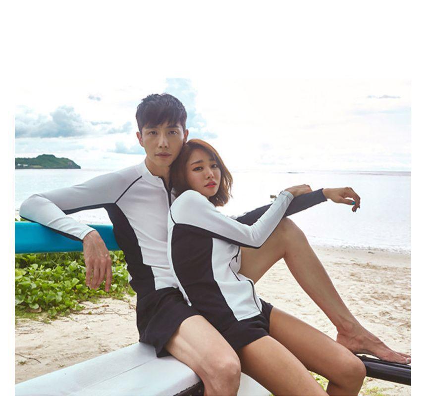 Couple Matching Rash Guard / Swim Top / Shorts / Pants / Set Product Image