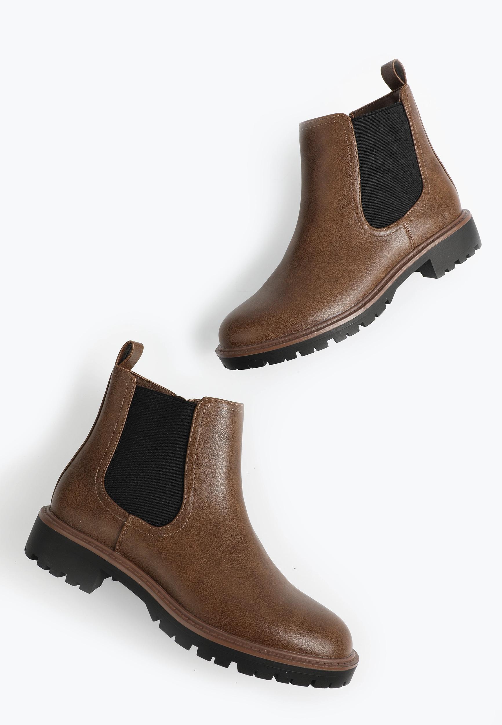 Maurices Womens Supercush Brandy Mini Lug Chelsea Boot Brown Size 8 Product Image